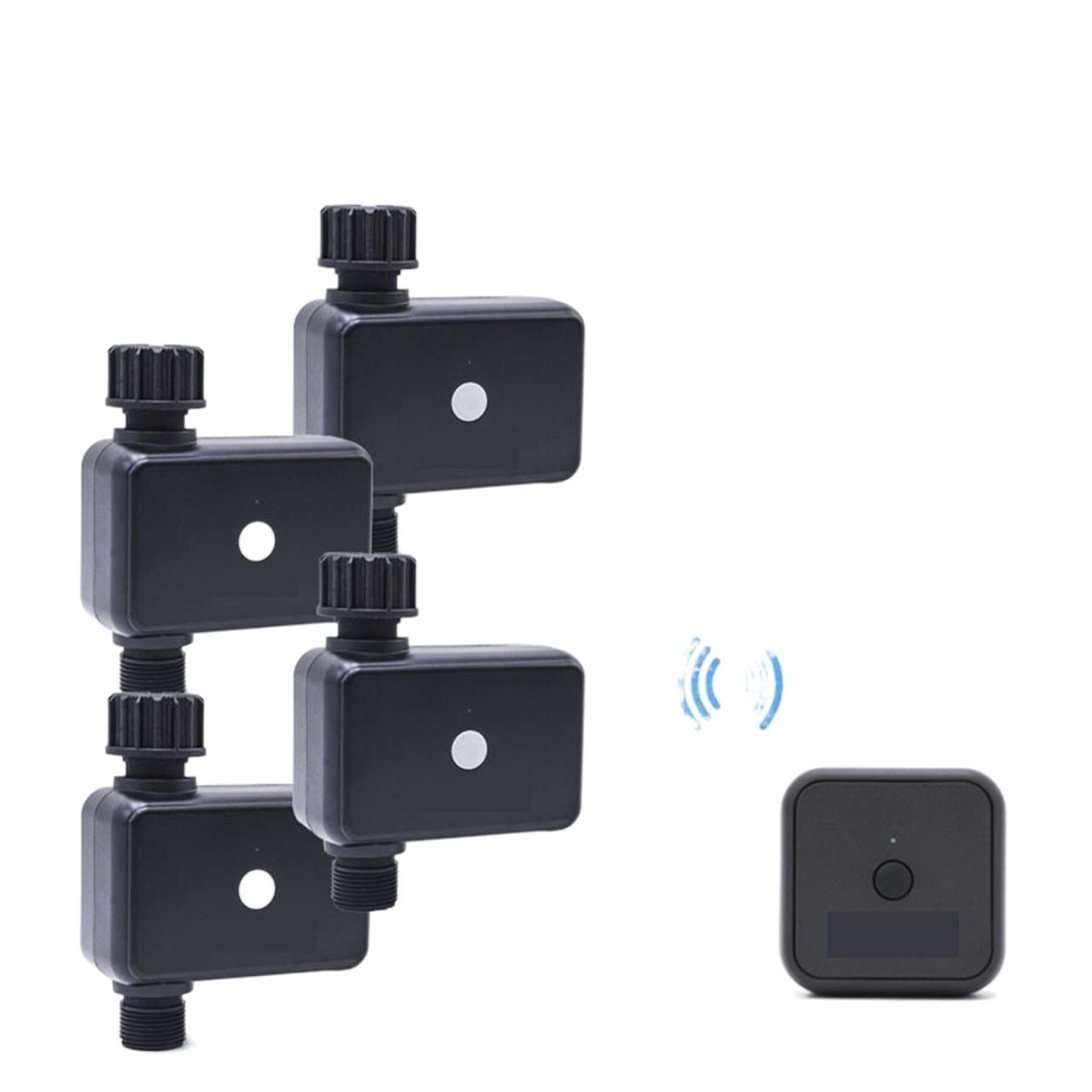 WiFi Smart Water Valve with Timer - IP55 Automatic Drip Irrigation Controller, Bluetooth & Hub Compatible for Garden & Lawn (4 Timer Model) - Perfect for Smart Home Automation & Remote Watering Systems