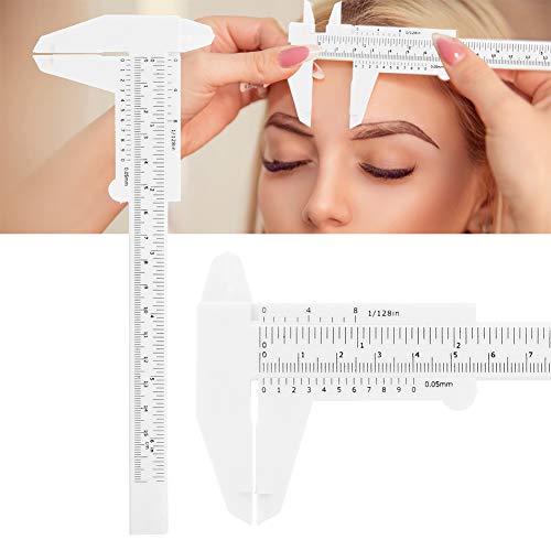 Eyebrow Ruler for Precise Eyebrow Measurement - Dual Scale 7.8 x 2.7 Inch - Perfect for Eyebrow Makeup, Microblading & Tattoo Stencils - Essential Beauty Tool for Salon Professionals & Home Use