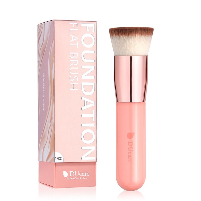 Professional Synthetic Hair Foundation Brush - Soft & Dense Makeup Brush for Flawless Liquid & Powder Application - Perfect for Daily Makeup & Professional Use