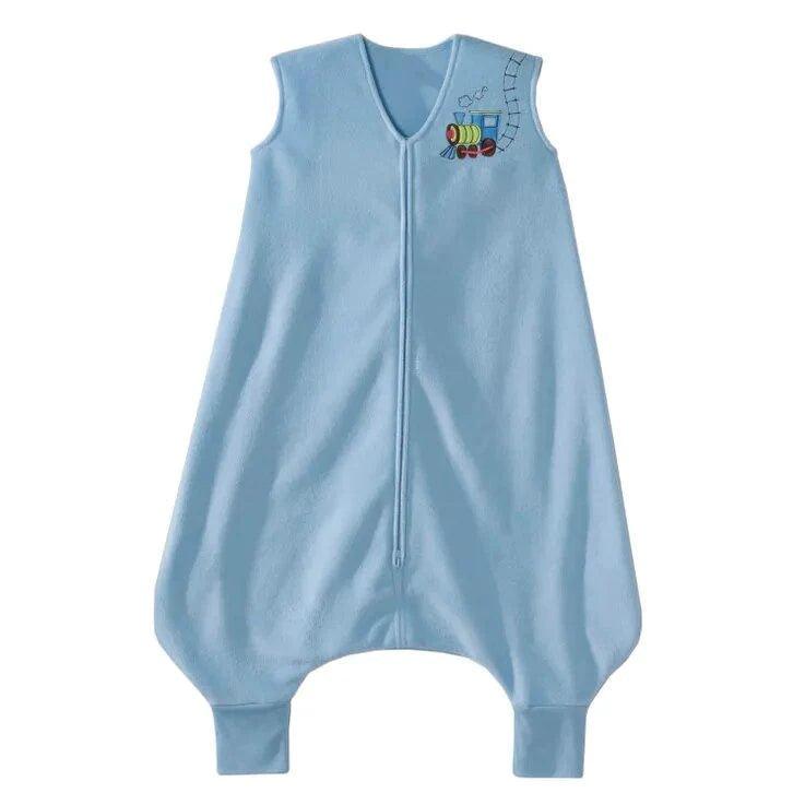 Halo Early Walker Sleep Bag - Blue Train Design | Breathable & Safe Baby Sleep Sack for Newborns & Infants | Perfect for Nursery, Daycare & Travel