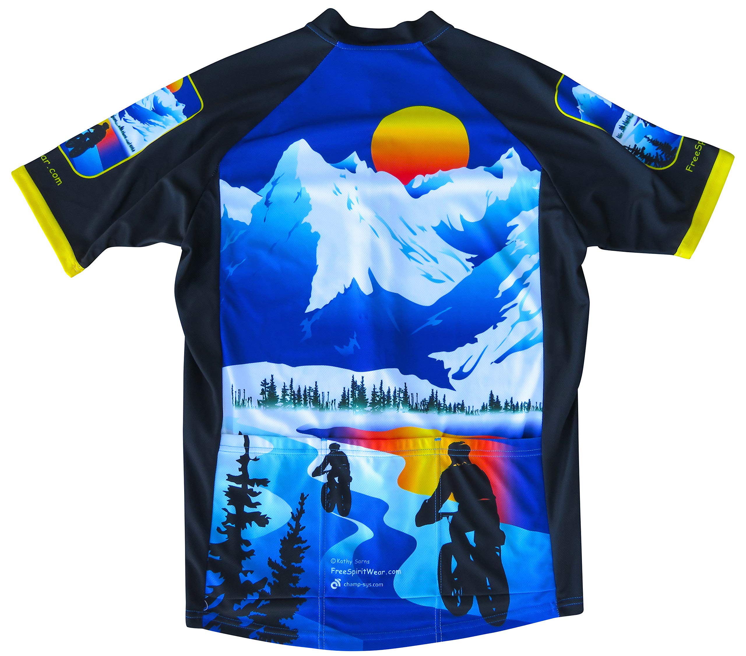 Premium Alaska FatBike Cycling Jersey for Men & Women - Breathable Moisture-Wicking Bike Shirt for Winter Riding & Outdoor Adventures