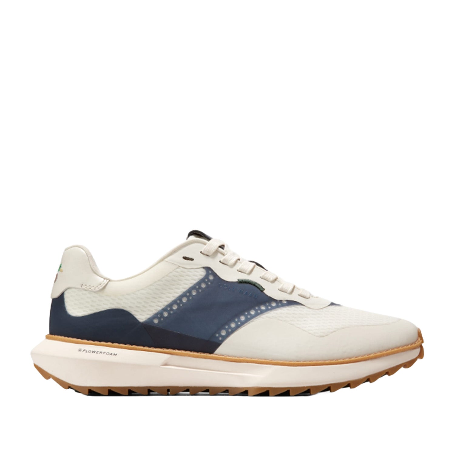 Cole Haan Men's Grandpro Ashland Golf Shoes in Ivory/Navy - Comfortable & Stylish Sneakers for Golf, Walking & Casual Wear