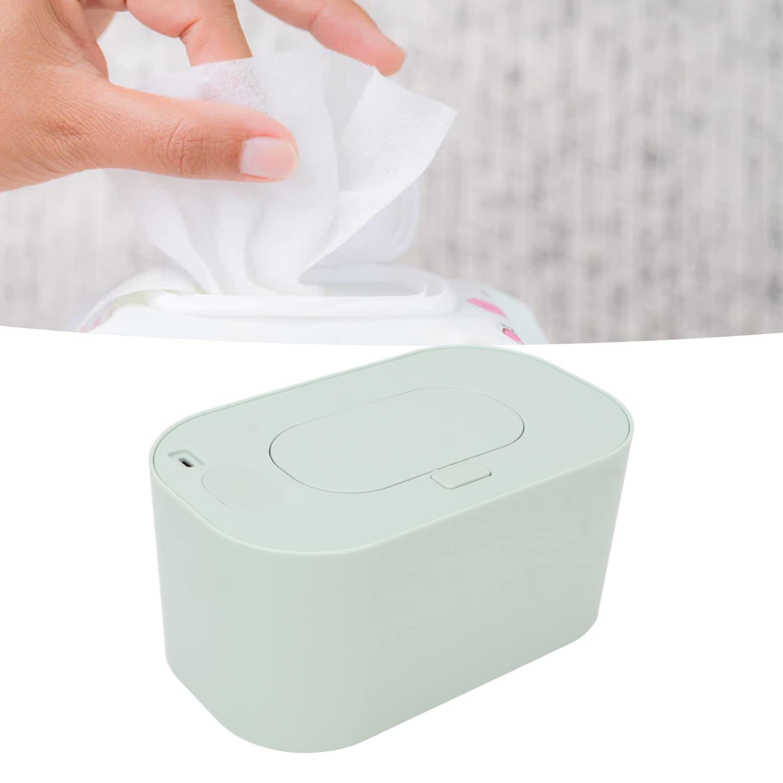 USB Baby Wipe Warmer & Dispenser - Portable Wet Wipes Heater for Newborns & Infants - Perfect for Diaper Changes, Nighttime Care, and On-the-Go Parenting