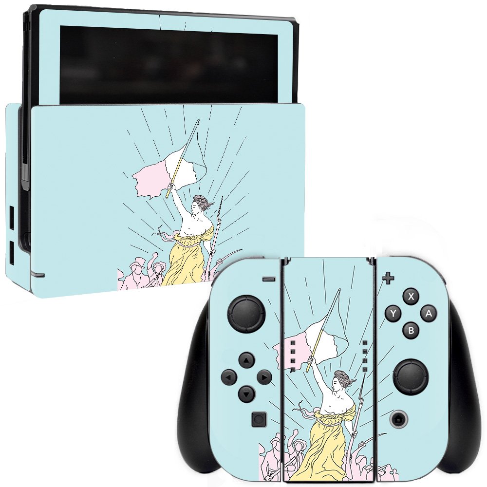 MightySkins Vinyl Decal Wrap Cover Compatible with Nintendo Switch - Liberty Final | Protective & Durable Skin | Easy to Apply & Remove | Made in USA | Perfect for Gaming, Travel & Personalization