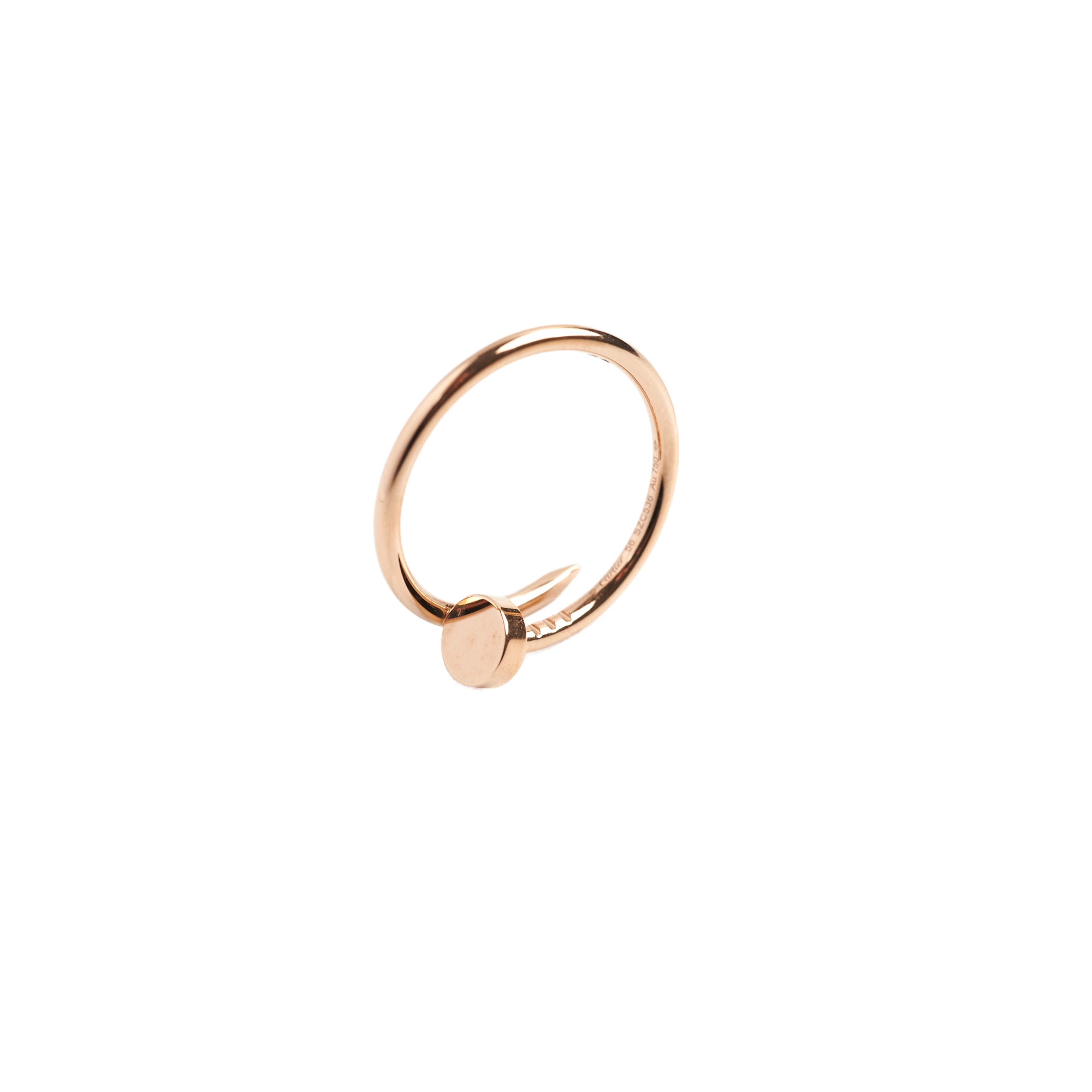 Cartier Small Model Juc Ring Size 57 - 18K Rose Gold Diamond Love Bracelet Jewelry for Women, Luxury Gift for Anniversary & Valentine's Day | Perfect for Romantic Occasions & Special Events