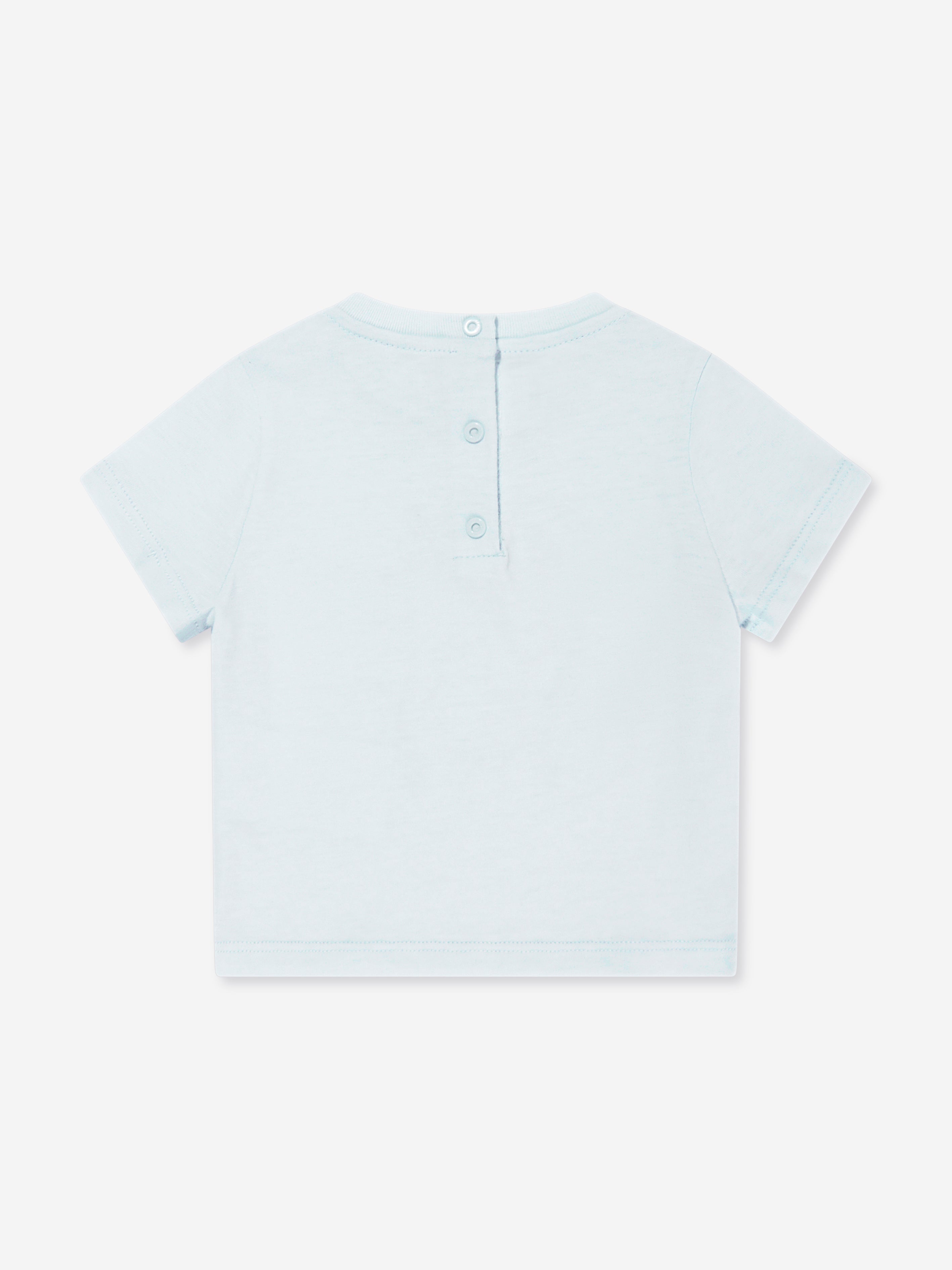 Blue Baby Animal Logo T-Shirt - Soft Cotton Kids Tee for Casual Wear & Playtime