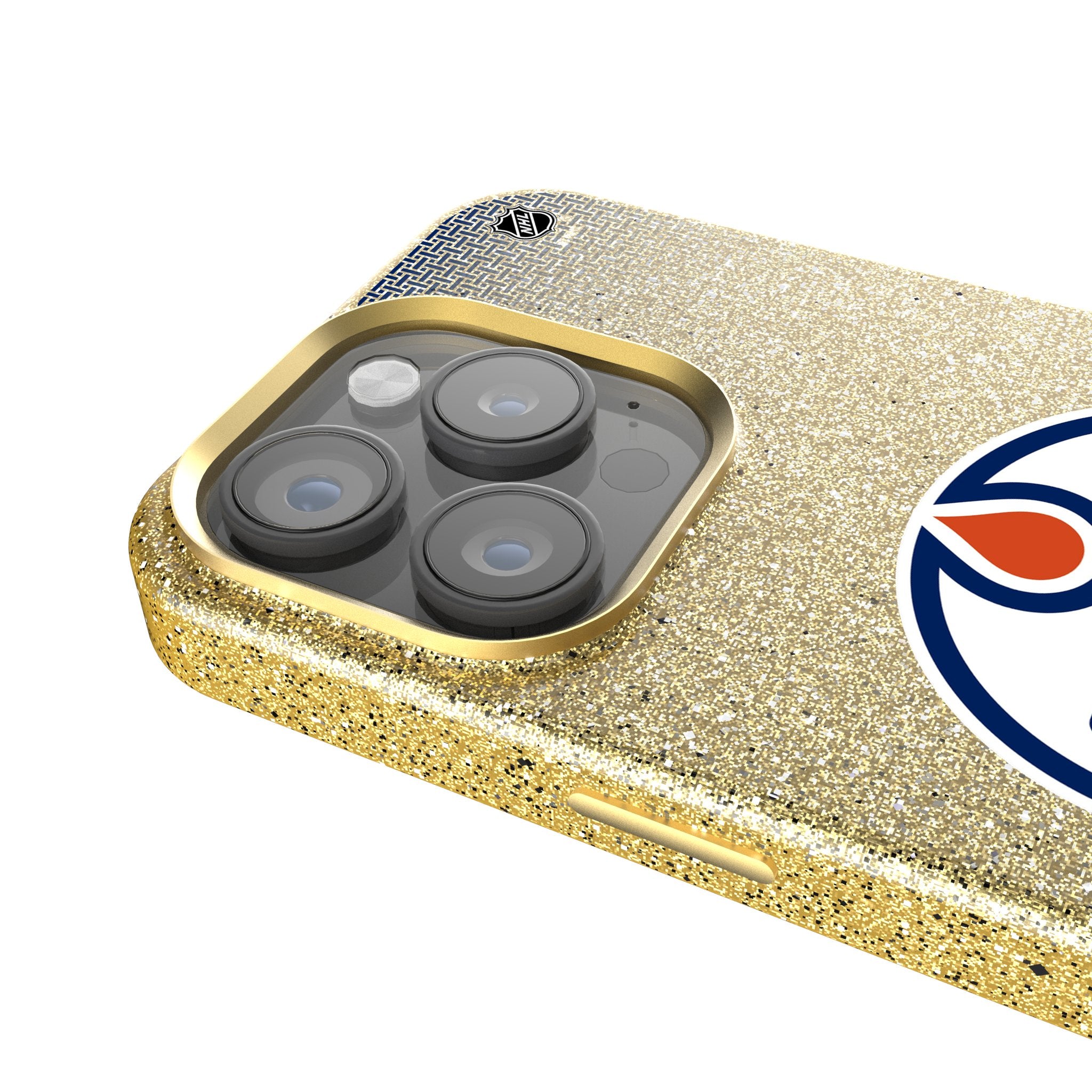 Edmonton Oilers Rhinestone Glitter Phone Case for iPhone 14 13 12 11 Pro Max XR - Sparkling Hockey Team Design for Fans & Game Day Accessories