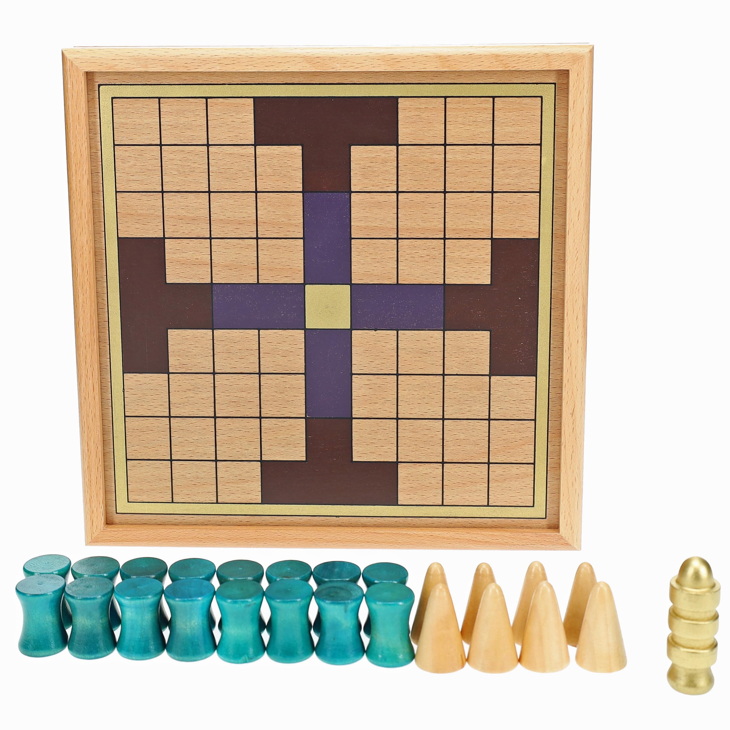 WE Games King's Table - Premium Wooden Tablut Viking Strategy Board Game for 2 Players | Adults & Family Game Night | Elegant Home Decor for Living Room | Unique Birthday Gift & Museum-Quality Collectible | Perfect for Viking Enthusiasts & Strategy Lovers