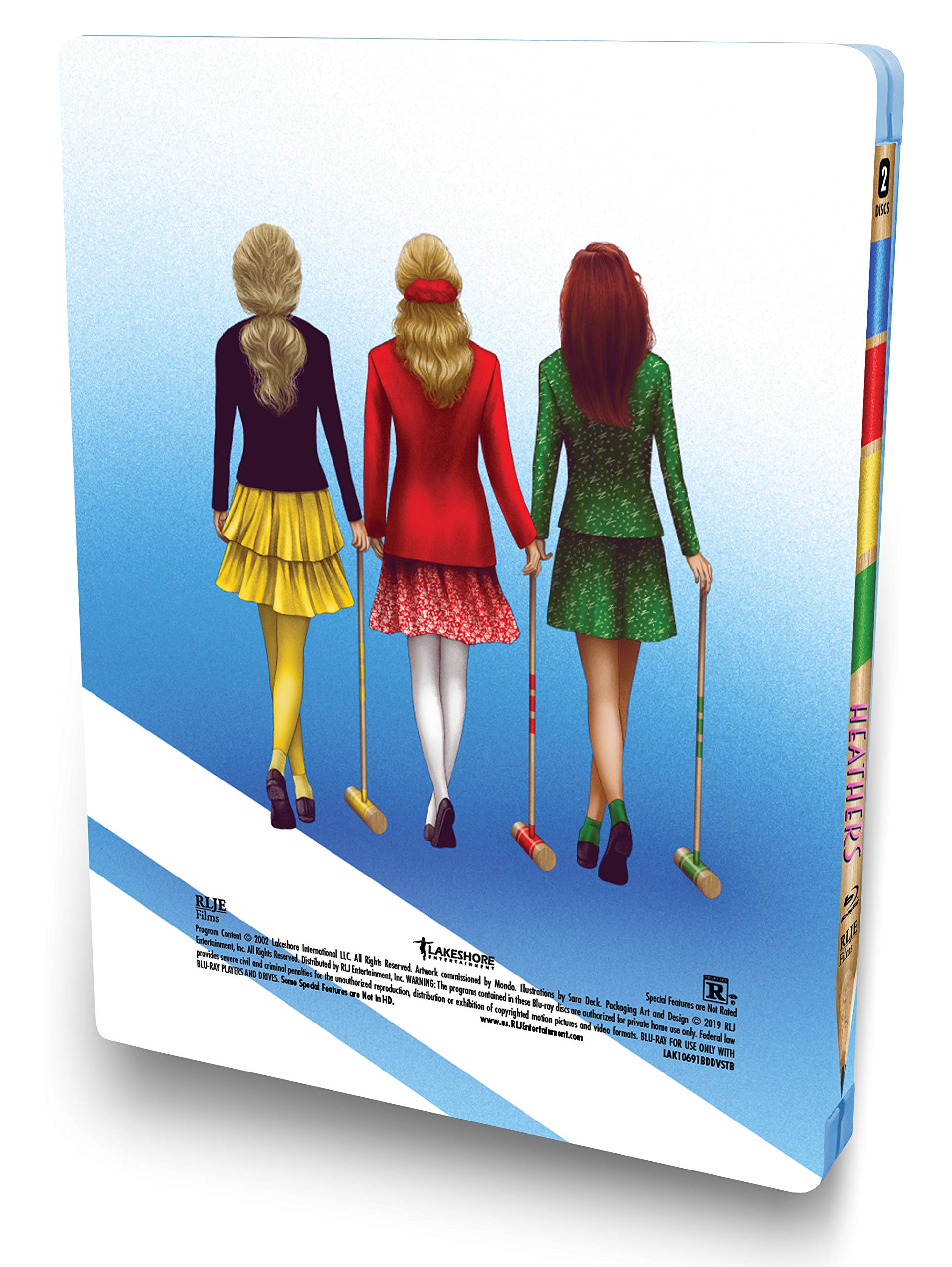 Heathers: 30th Anniversary Edition Steelbook Blu-ray - Cult Classic Movie for Collectors & Film Enthusiasts - Perfect for Movie Nights & Gifts