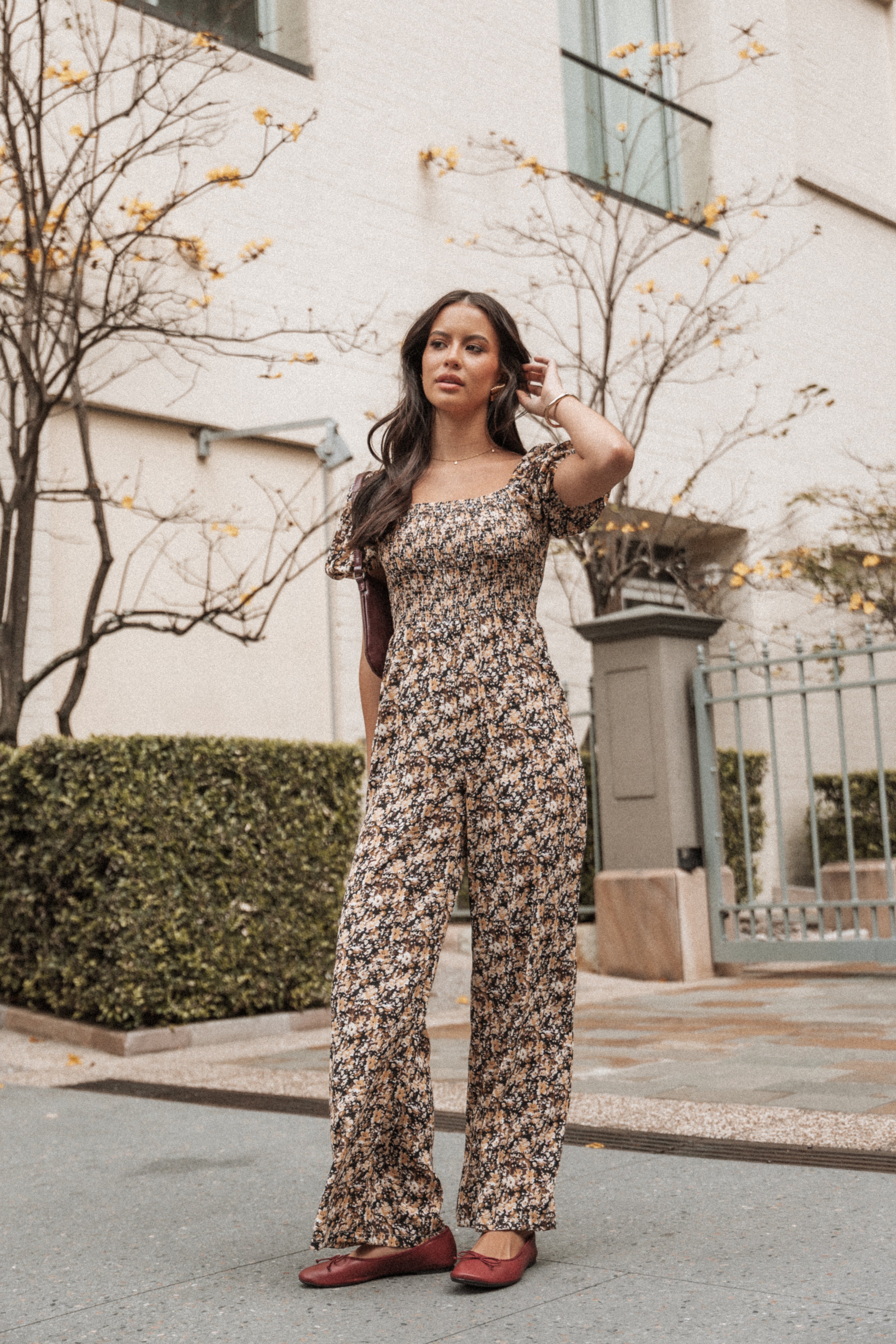 Jolene Jumpsuit for Women - Black Ditsy Floral Print Romper | Casual Summer Outfit, Beach Cover-Up & Party Wear