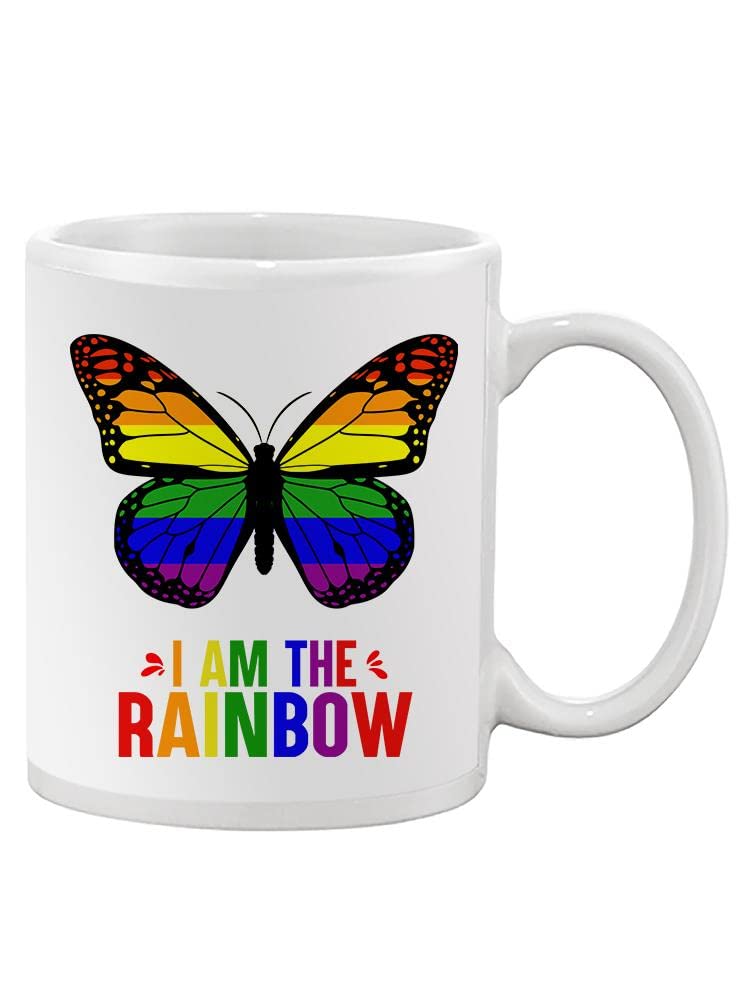Rainbow Butterfly Mug - Inspirational Coffee Cup with Colorful Design for Home, Office & Gifts | SmartPrintsInk Designs | Perfect for Tea, Coffee & Hot Beverages