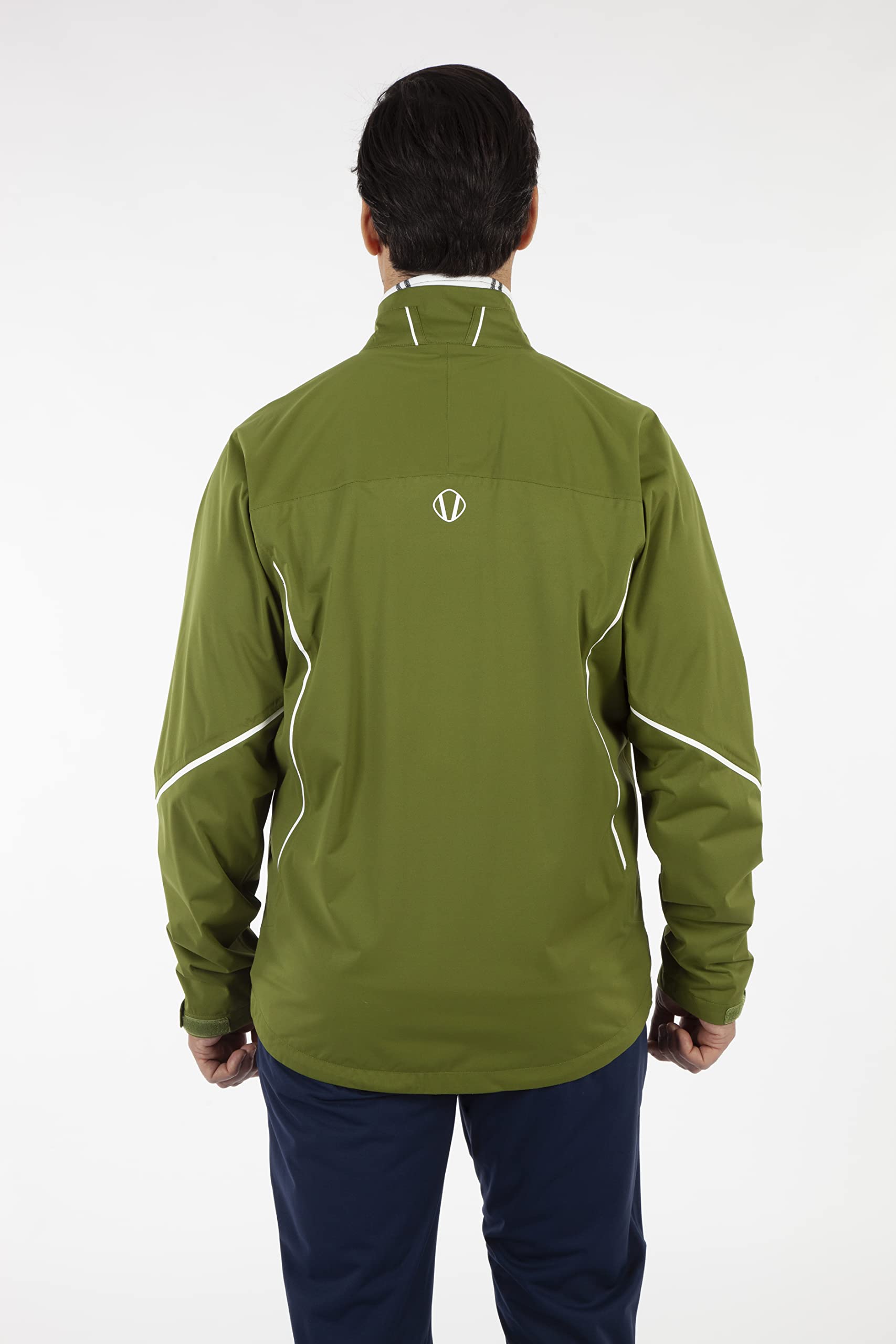 Sunice Jay Men's Waterproof Breathable Ultra Lightweight 4-Way Stretch Performance Jacket - Outdoor Hiking Skiing Golf Rainwear for Active Lifestyle