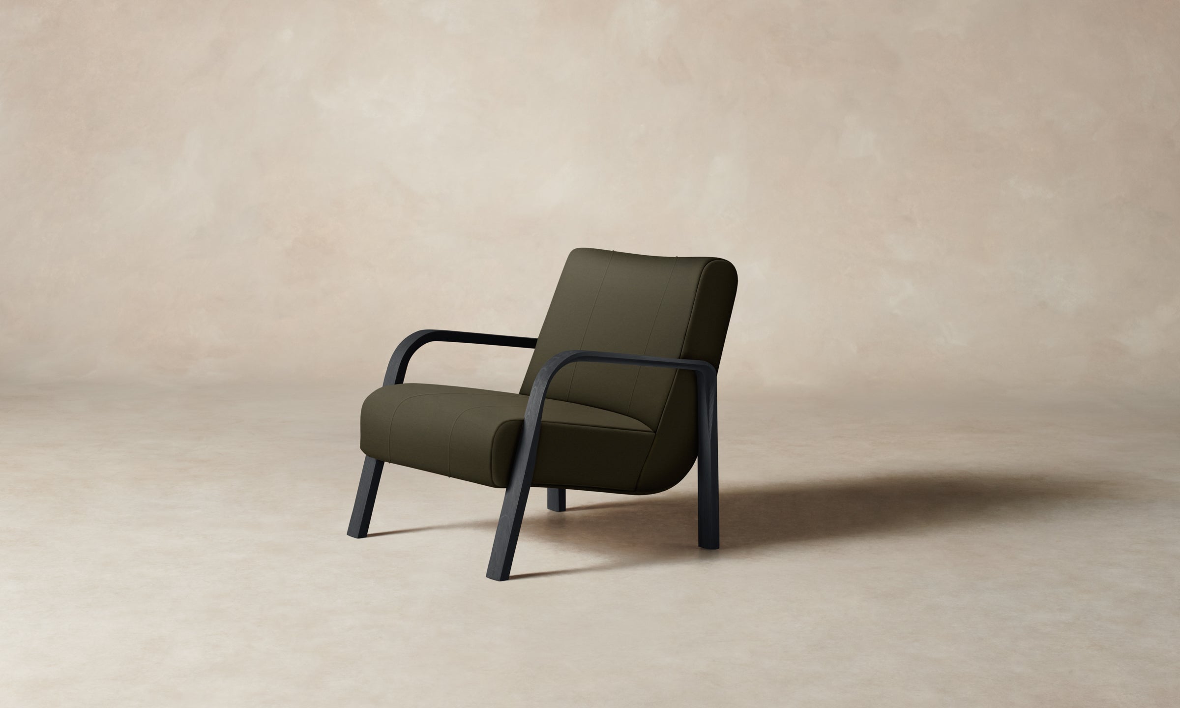 Premium Pebbled Leather Felix Chair in Truffle Brown - Stylish & Comfortable Seating for Home Office, Living Room, or Lounge