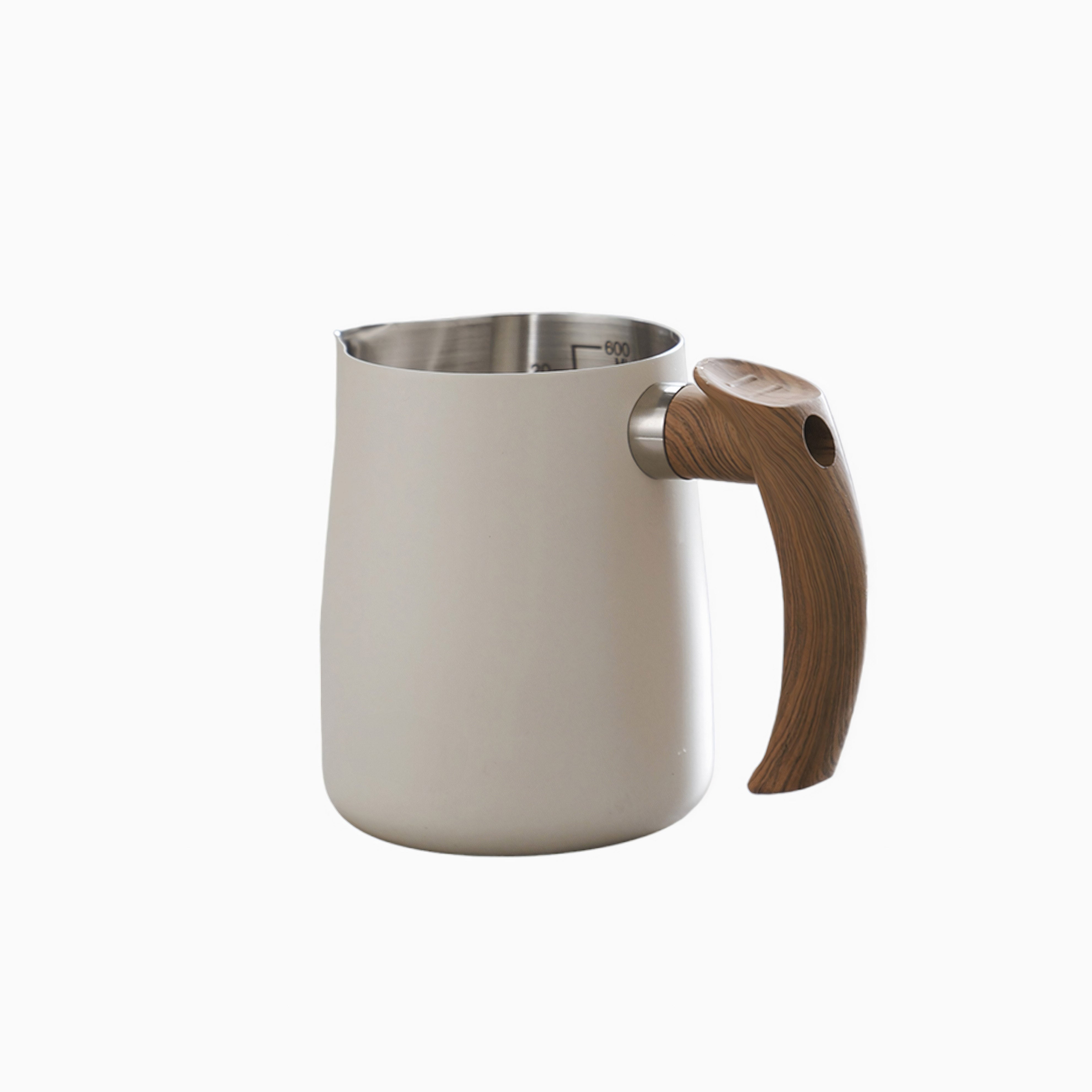 Premium Thickened Milk Jugs for Latte, Cappuccino & Frothing - 12oz/16oz Stainless Steel Milk Frothing Pitcher with Handle & Spout - Perfect for Home Baristas, Coffee Shops & Cafe Use