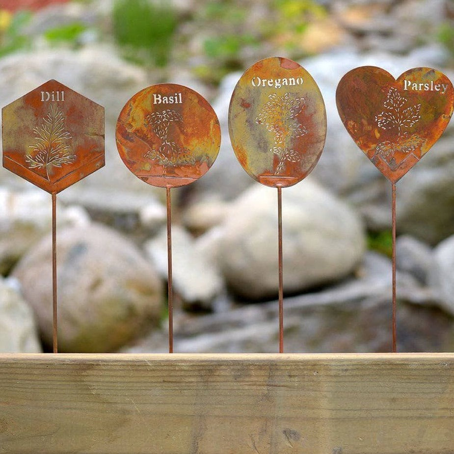 Organic Basil Herb Garden Stake - Handcrafted Plant Marker for Indoor & Outdoor Herb Gardens - Perfect for Kitchen Gardens, Windowsill Planters, and Backyard Herb Gardens