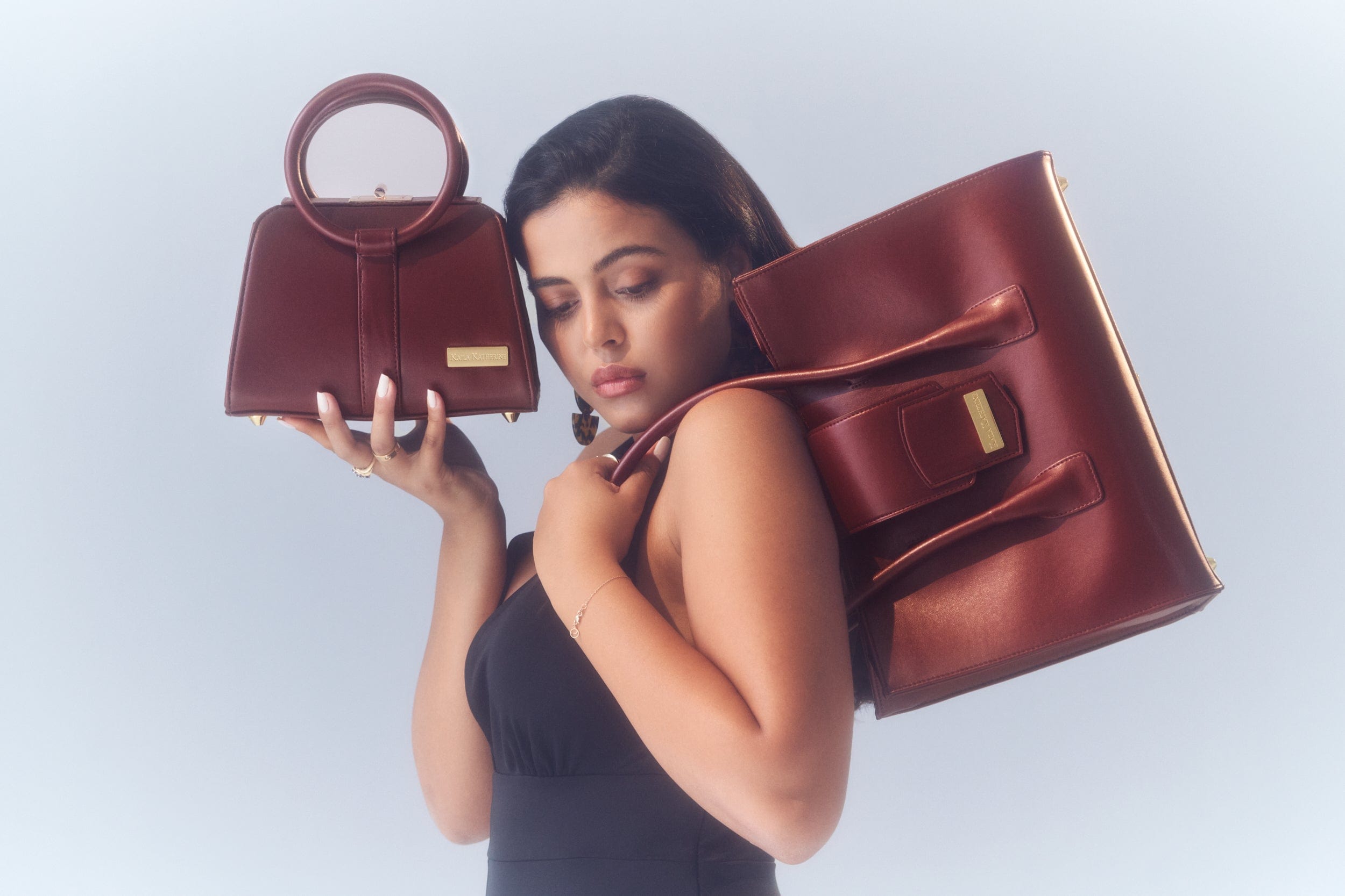 Richmond Vegan Cactus Leather Handbag - Eco-Friendly Cherry Red Crossbody Purse for Women | Perfect for Work, Travel & Everyday Use
