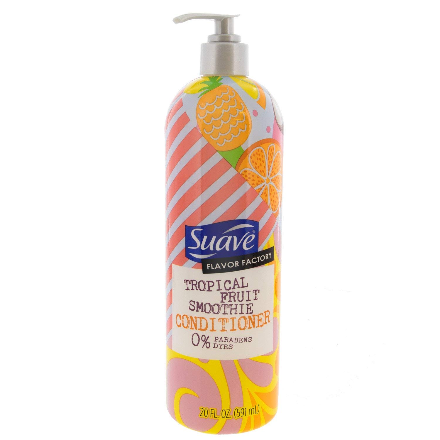 Suave HAIR Flavor Factory Tropical Fruit Smoothie Conditioner 20 oz - Hydrating & Nourishing Hair Treatment for Dry & Damaged Hair - Perfect for Daily Use & Salon-Quality Results at Home
