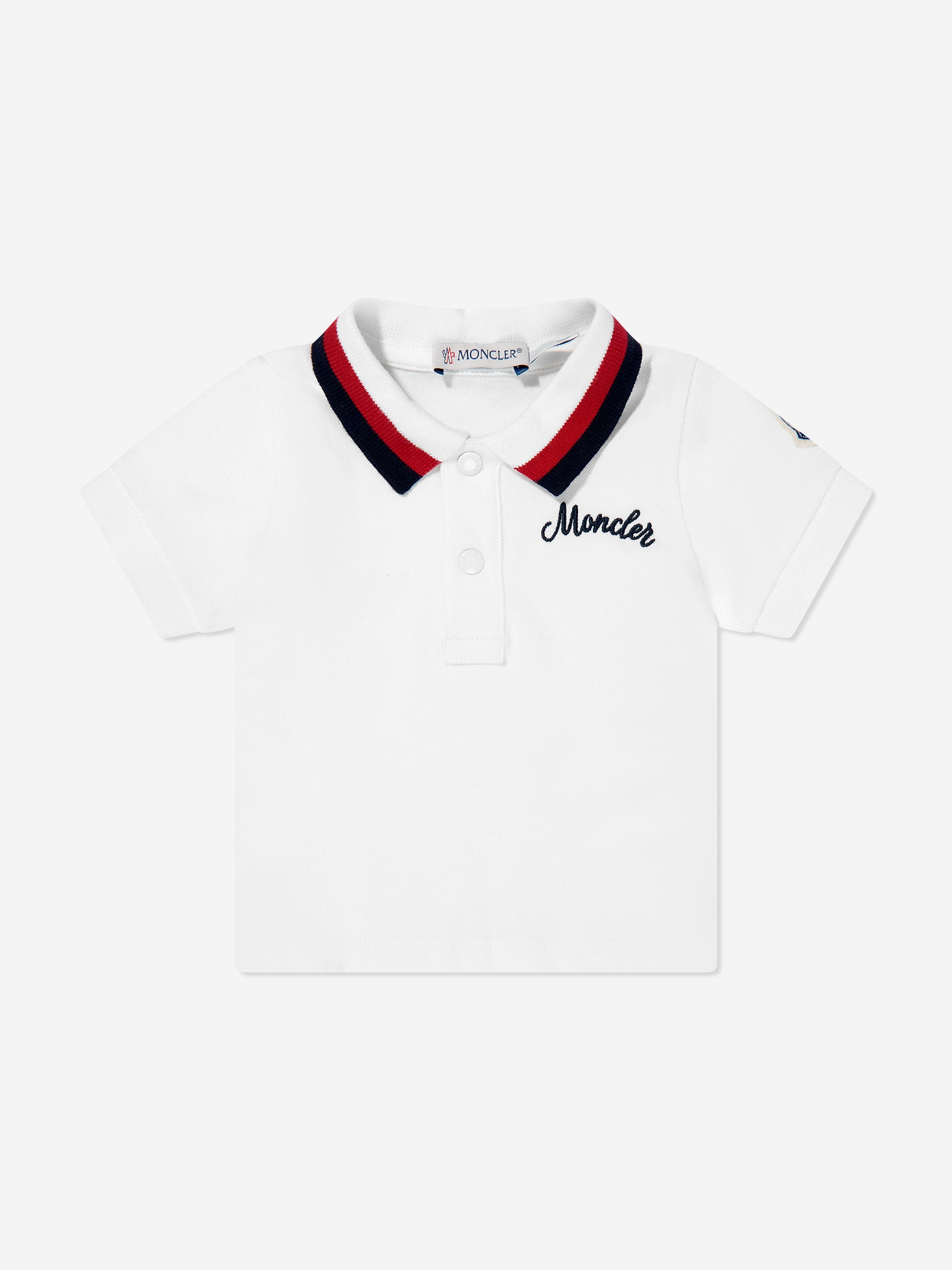 Baby Boys Logo Polo Shirt in Ivory - Soft Cotton Short Sleeve Top for Toddlers | Perfect for Playdates, Family Outings & Special Occasions