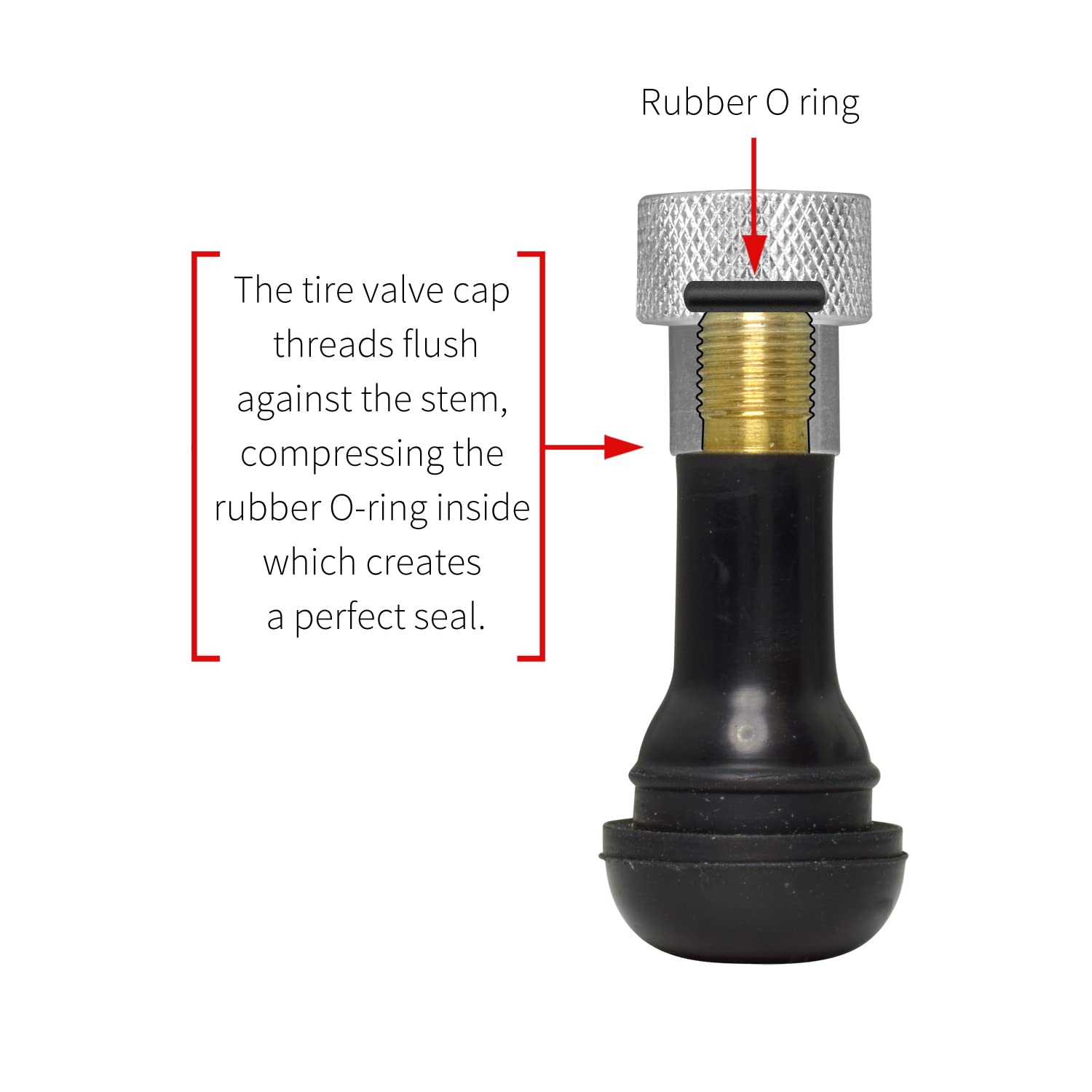 Black & Silver Aluminum Cylinder-Style Tire Valve Stem Caps for Dodge Jeep SRT-8 - Durable Wheel Accessories for Off-Roading & Car Customization
