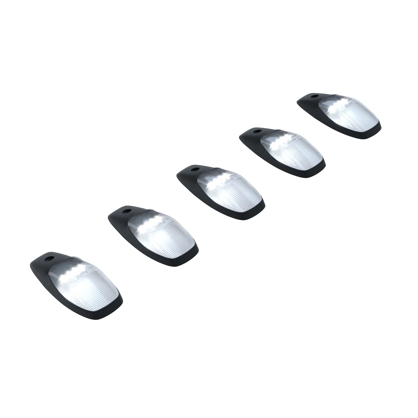 Dodge RAM HD 2500/3500 19-24 5-Piece Cab Roof LED Light Bar Kit with Clear White Lenses - Perfect for Off-Roading, Night Driving & Emergency Vehicles