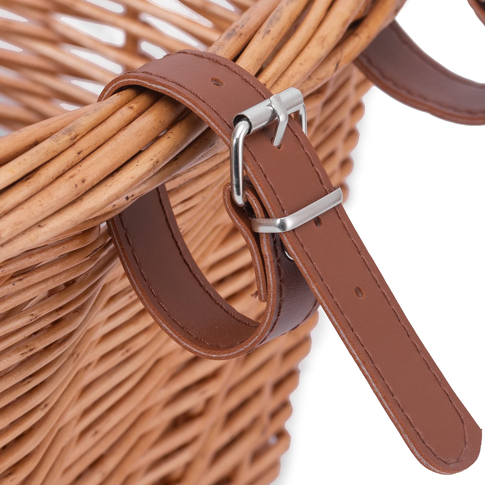 DRBIKE Wicker Bike Basket for Kids - Front Handlebar Basket for 12-18 Inch Bikes, Balance Bikes & Scooters - Durable Kids Bicycle Accessories - Perfect for Picnics, School Runs & Outdoor Adventures