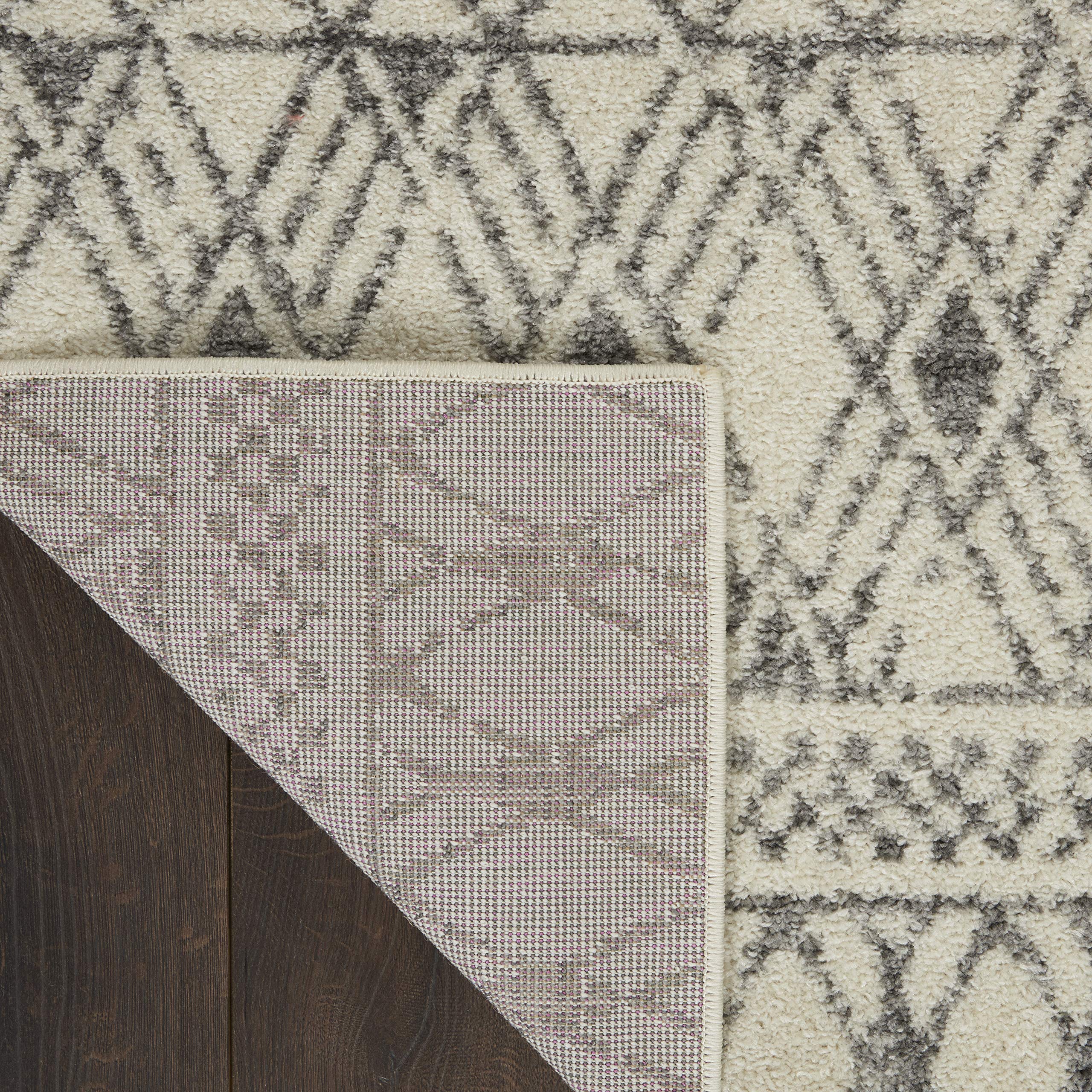 Nourison Passion Geometric Ivory/Grey 3'9
