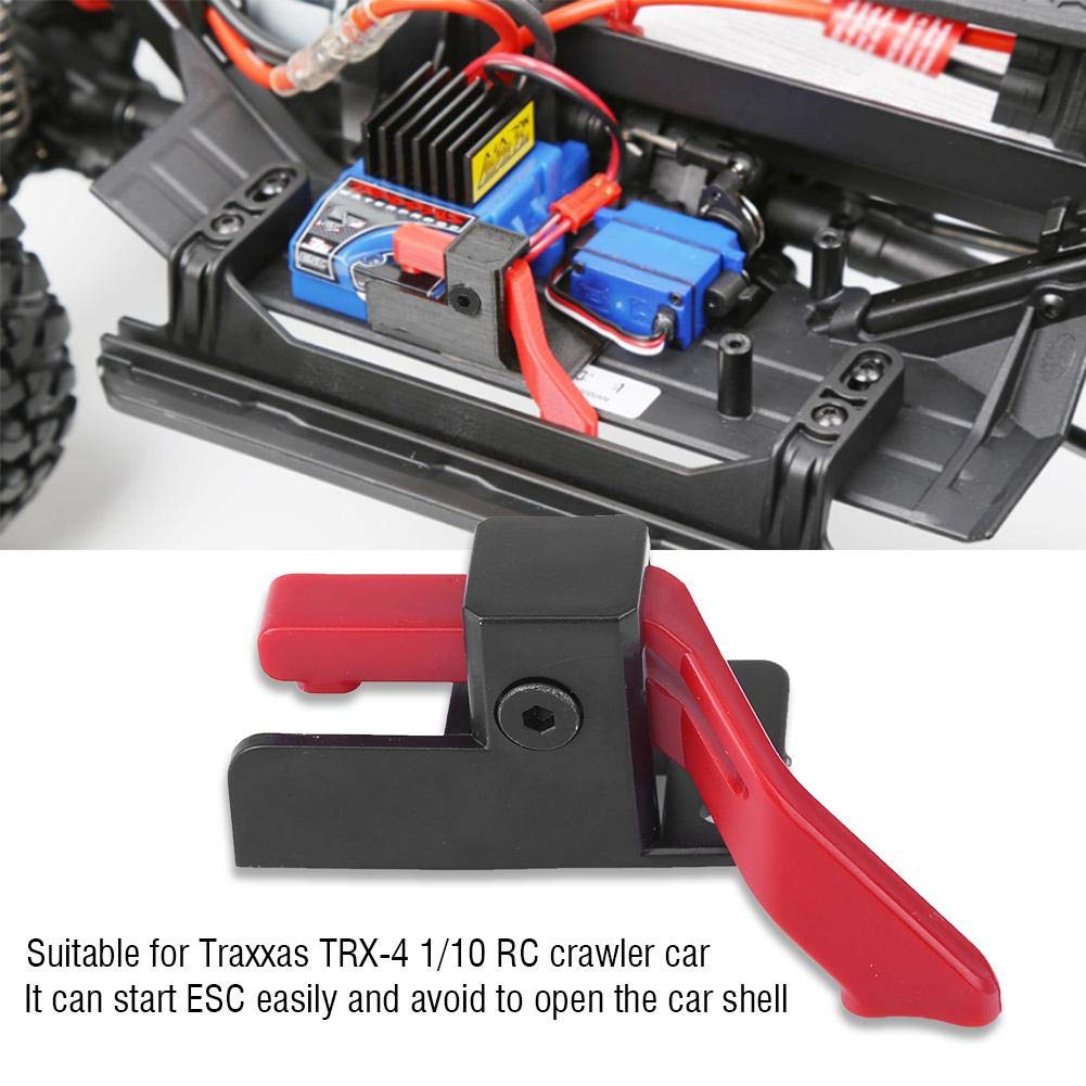 ESC Start Plastic Easy Start Power Switch for Traxxas 1/10 RC Crawler Car Parts Accessories - Perfect for Off-Road RC Vehicle Power Control & Crawling Performance Upgrades