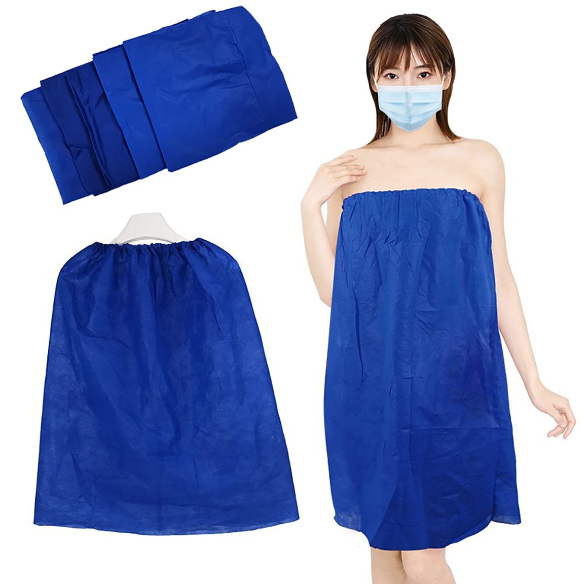 YIYIBO Disposable Women's Spa Robe - Non-Woven Bath Wrap & Skirt for Salon, Beauty, Sauna & Steam Room - Perfect for Massage, Facial & Relaxation Treatments
