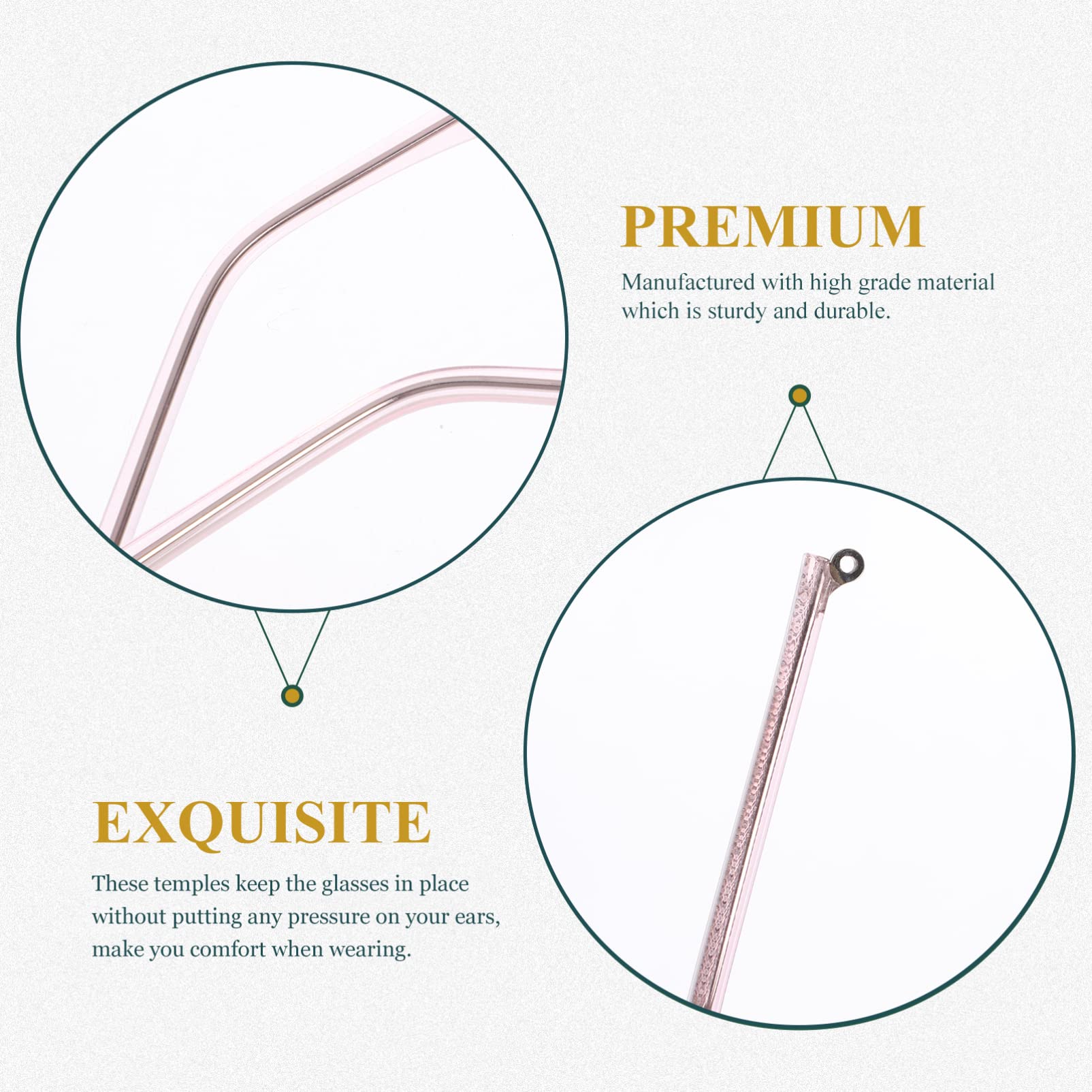 3 Pairs Anti-Slip Glasses Hooks - Nose & Ear Grips for Men & Women - Perfect for Sports & Reading
