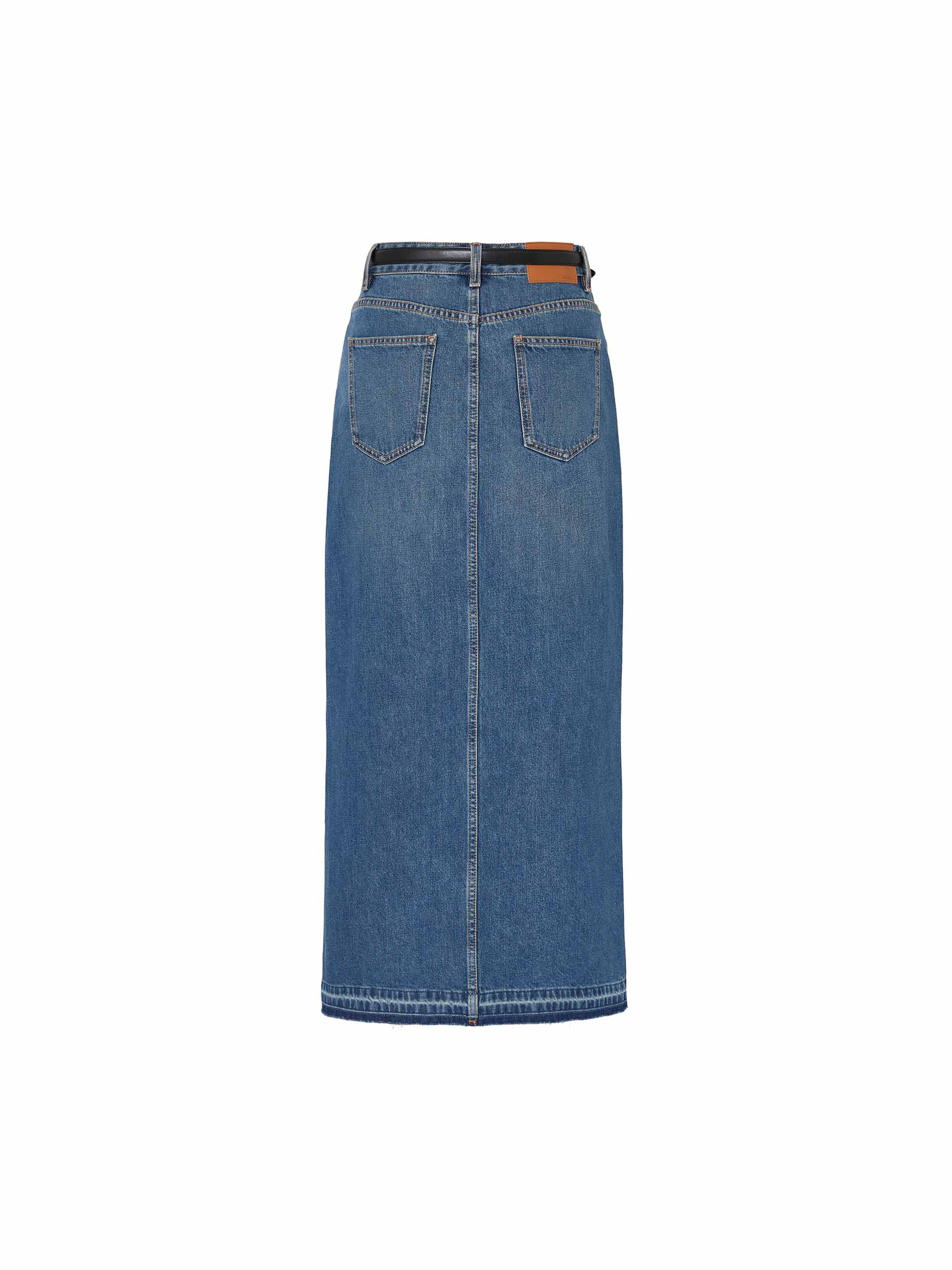 Elegant Front Slit Maxi Skirt - Soft Cotton Long Skirt for Women | Perfect for Summer, Beach, Date Night & Boho Outfits