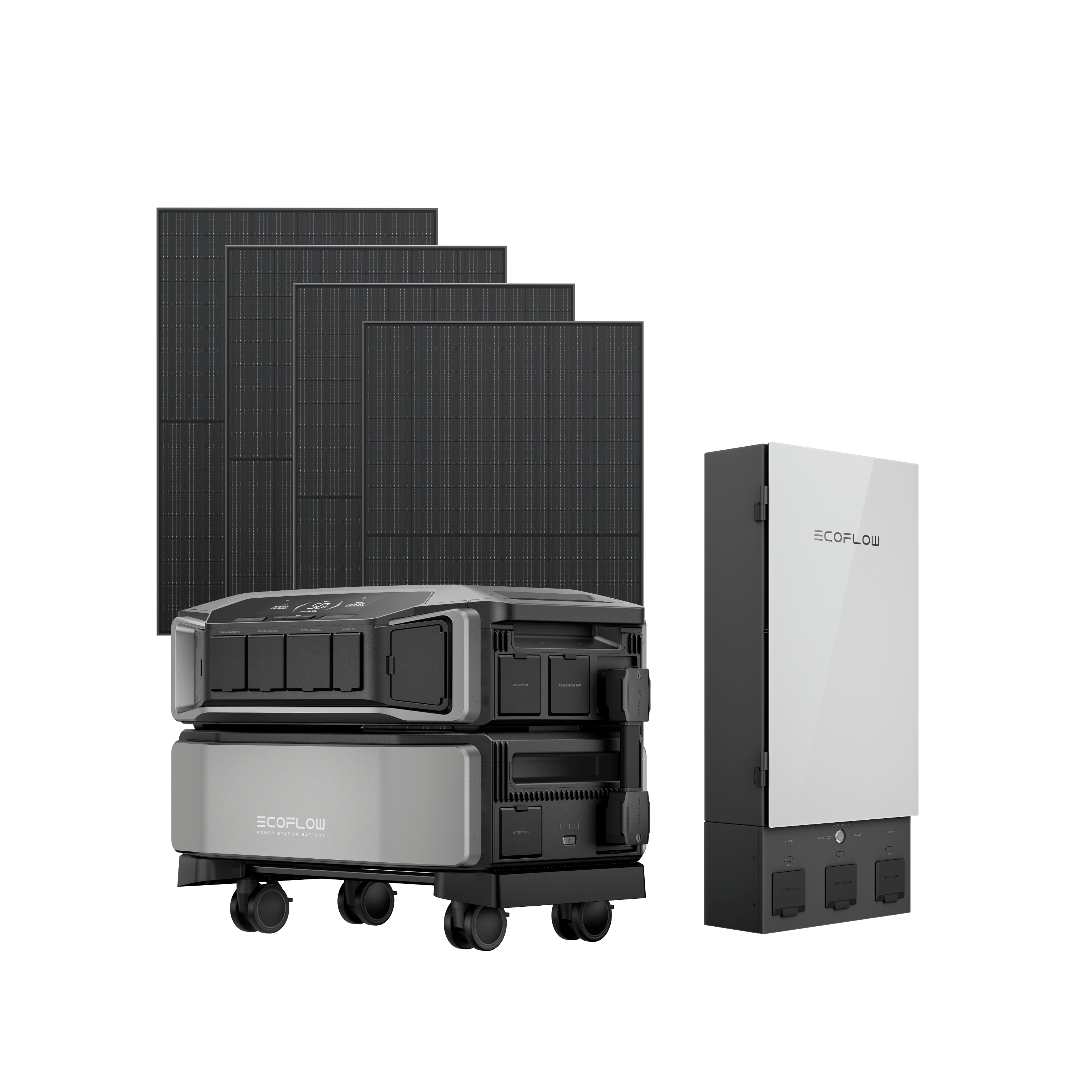 EcoFlow DELTA Pro Ultra Solar Generator Kit with 4×400W Rigid Solar Panels & Smart Home Panel 2 - Portable Power Station for Home Backup, Off-Grid Living, RV Camping & Emergency Power Supply