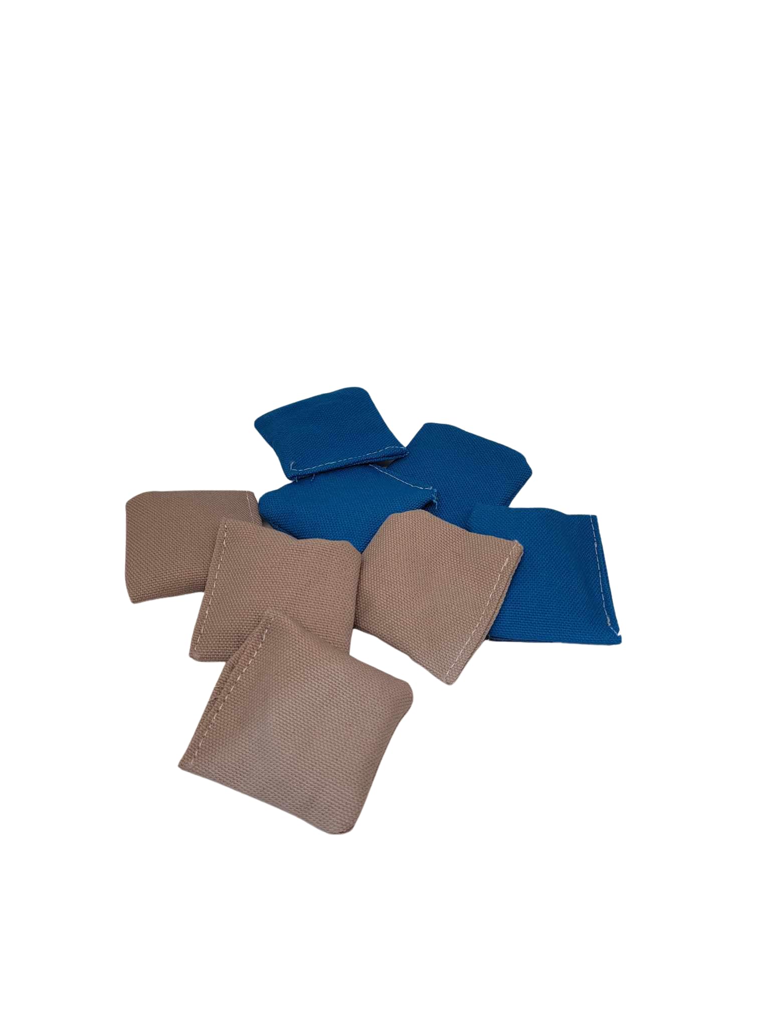 Premium 2 Inch Blue & Grey Cornhole Bags - Replacement Bean Bags for Outdoor Games, Backyard Toss, Tailgating & Picnic Fun