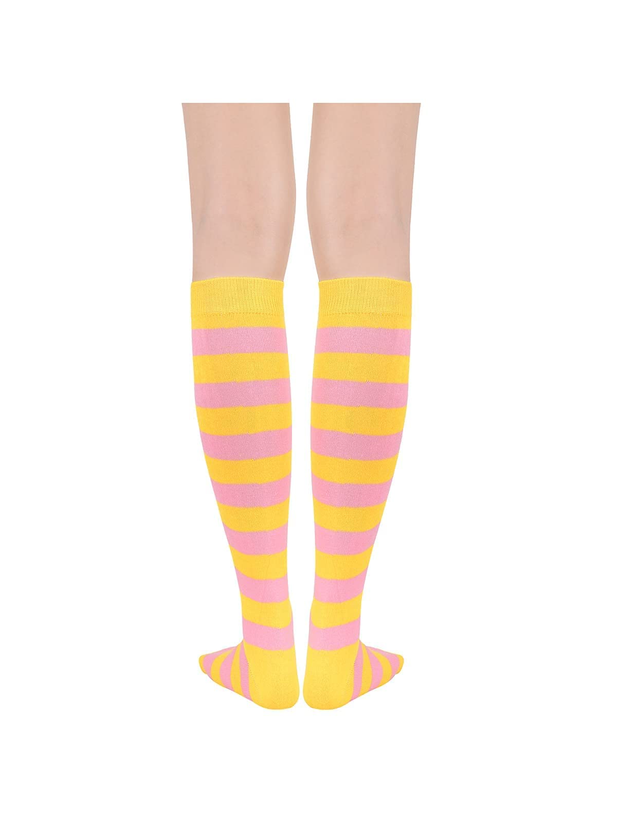Century Star Women's Knee High Compression Socks - Athletic Running & Casual Wear - Triple Striped Long Tube Socks for Circulation Support - Perfect for Workouts, Nursing & Everyday Comfort