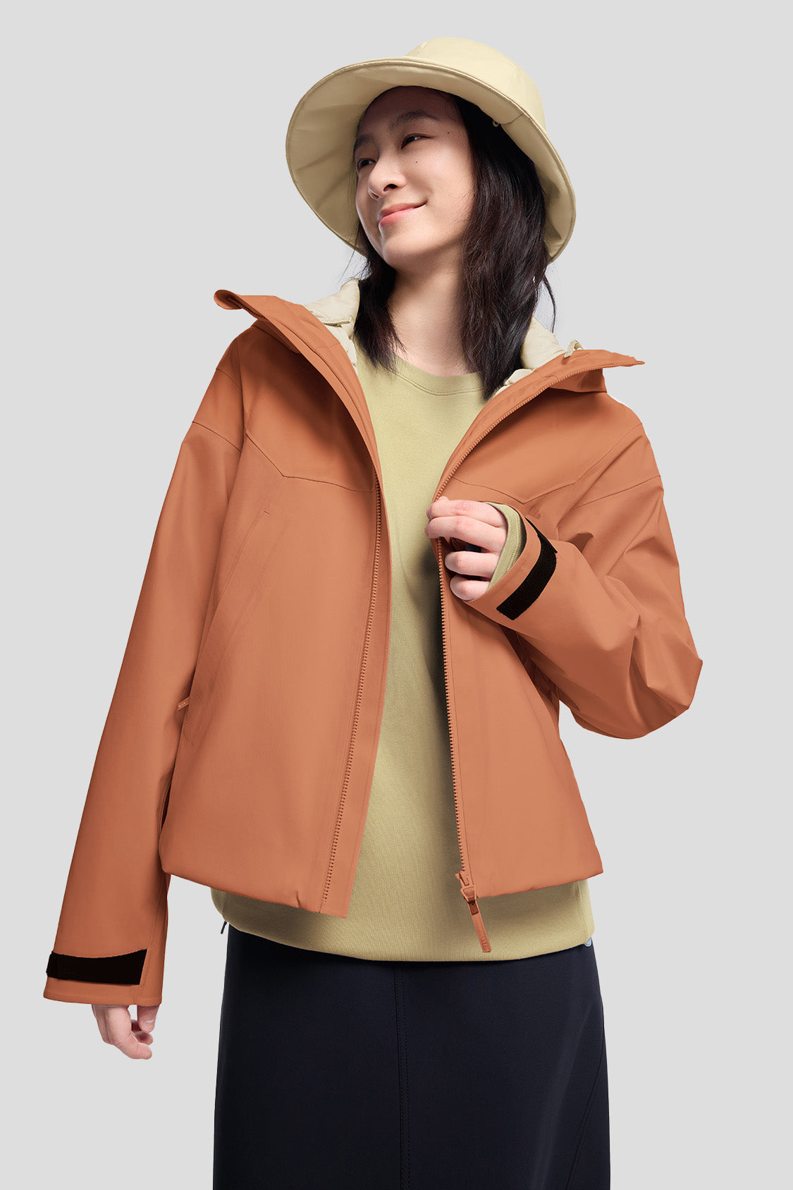 ThermaTrio Women's 3-in-1 Convertible Jacket with Removable Layers | Waterproof Windbreaker & Fleece Liner | Perfect for Hiking, Camping & Outdoor Activities