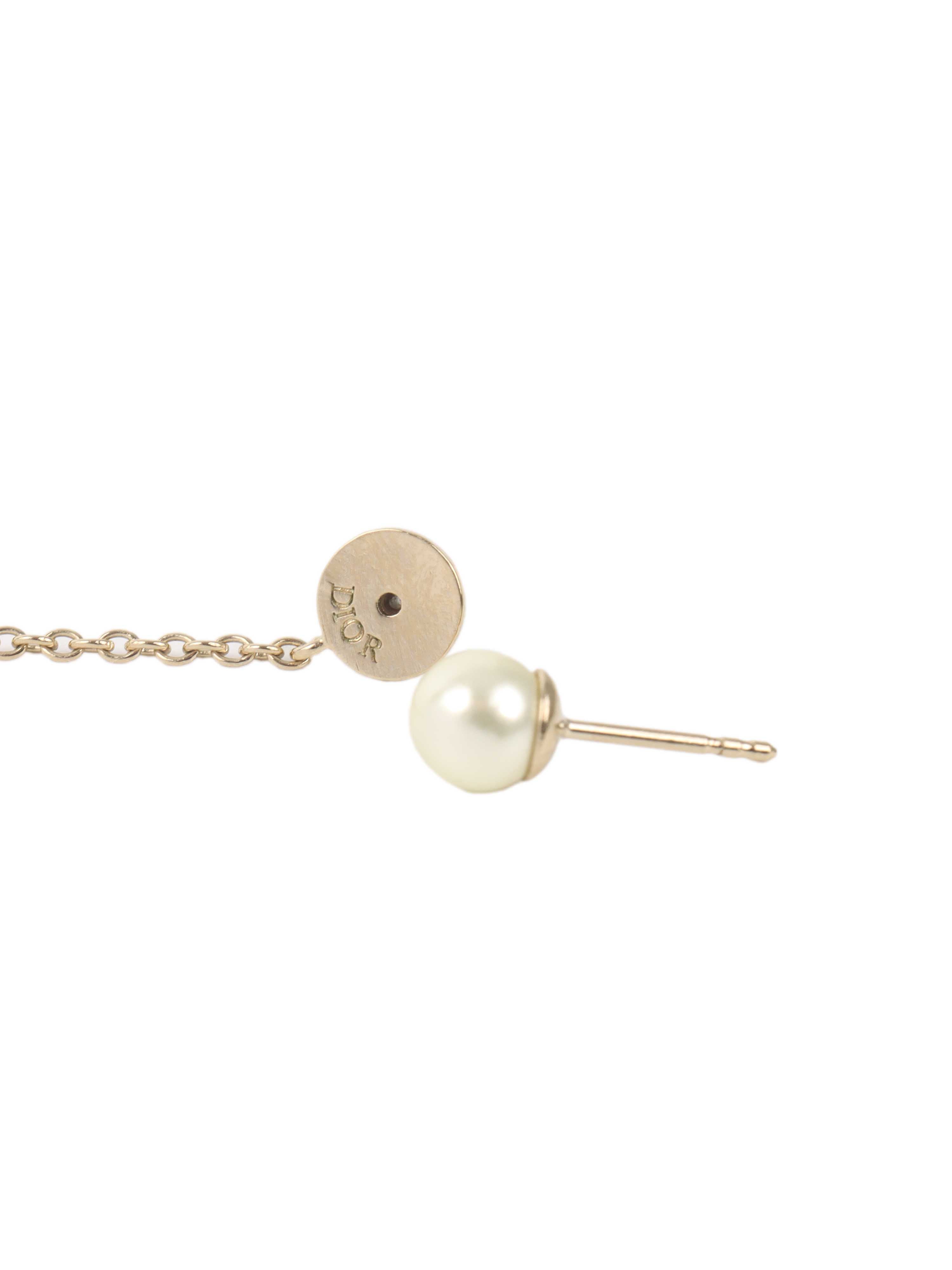 Dior Light Gold Dangle Earrings for Women - Elegant Luxury Fashion Jewelry for Parties, Weddings & Special Occasions