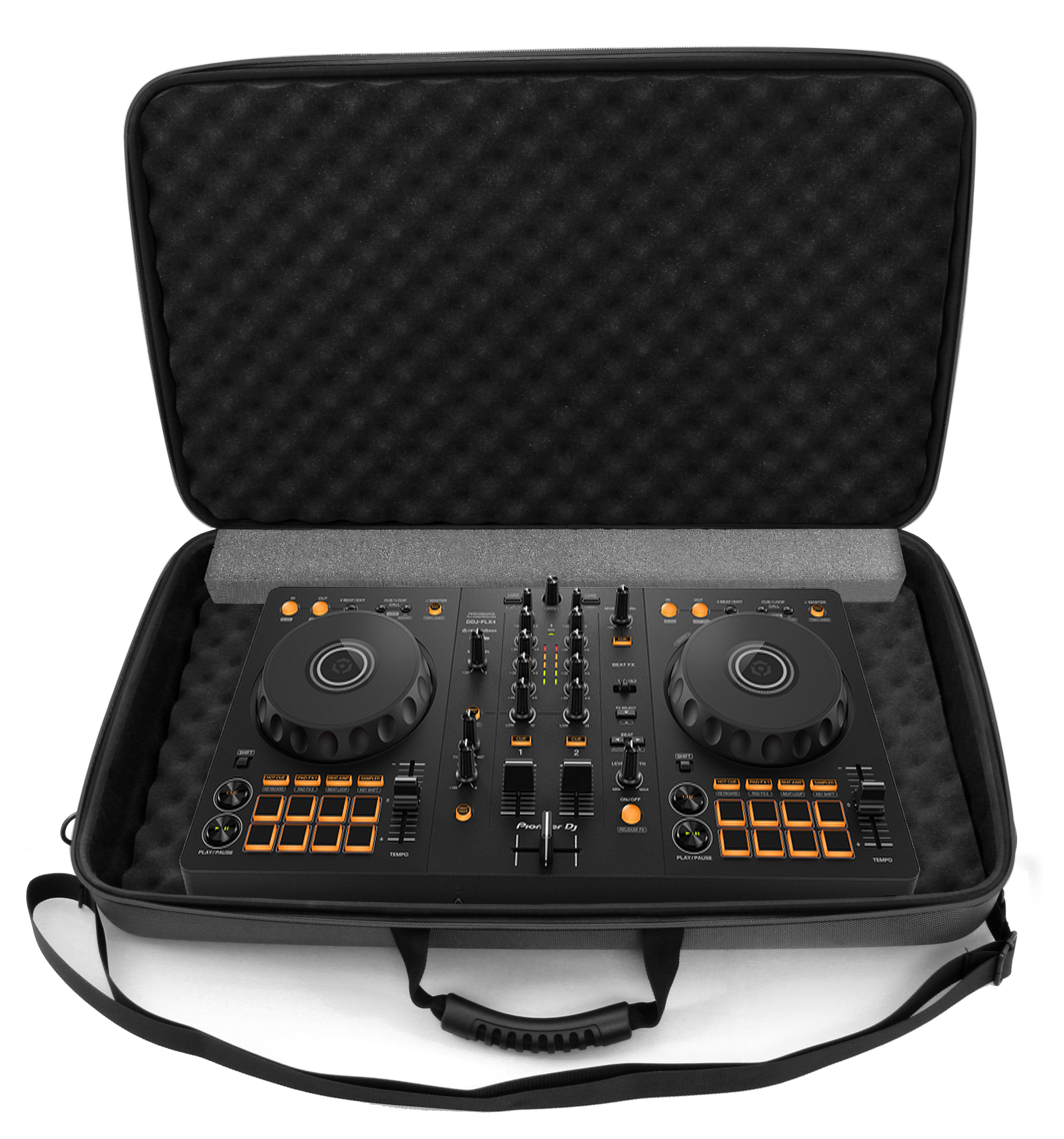 Pioneer DDJ FLX4 Hard Case - Professional Protective Case for Rekordbox DJ Controller & Accessories | Durable Travel Storage | Black/Grey Options | Perfect for DJ Gigs, Studio Use & Equipment Transport