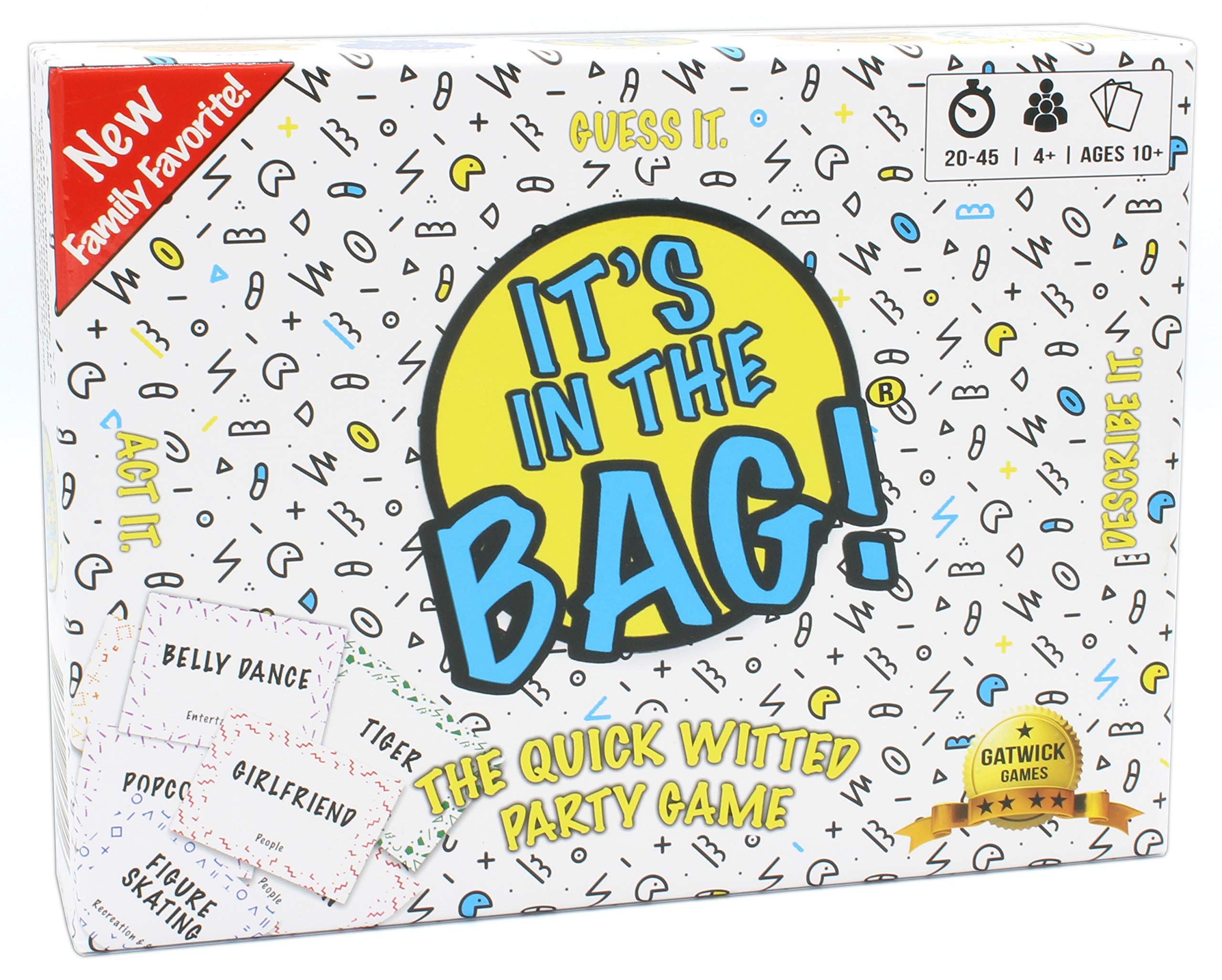 It's in The Bag - Ultimate Family Board Game for Game Night, 3 Rounds of Fun for Adults, Kids & Groups | Perfect for Parties, Family Gatherings & Indoor Entertainment