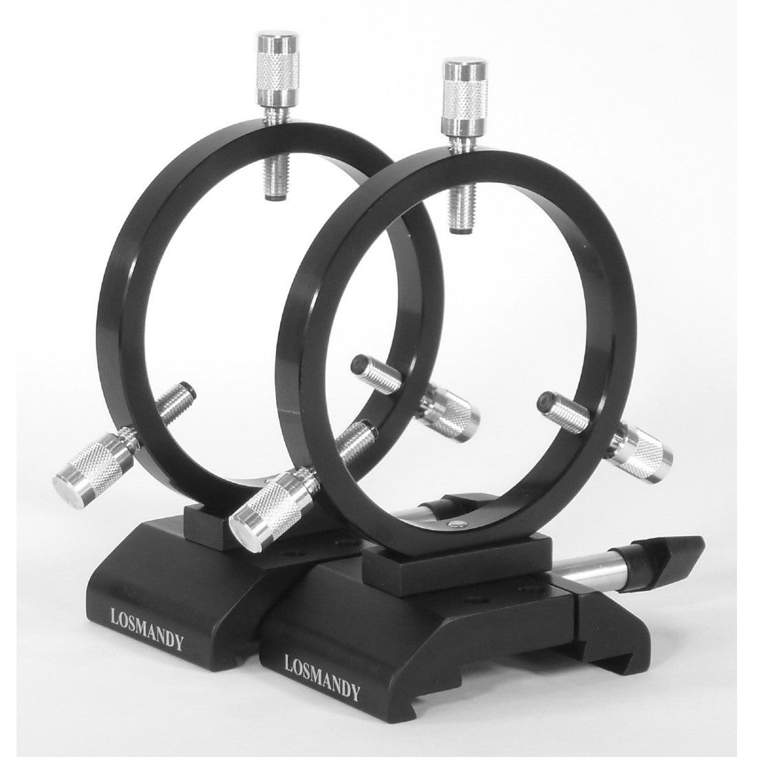 Losmandy DVR90 90mm ID Guide Scope Ring Set with 3-Point Adjustment for D/V Series Plates - Perfect for Telescope Mounting & Astrophotography Accessories