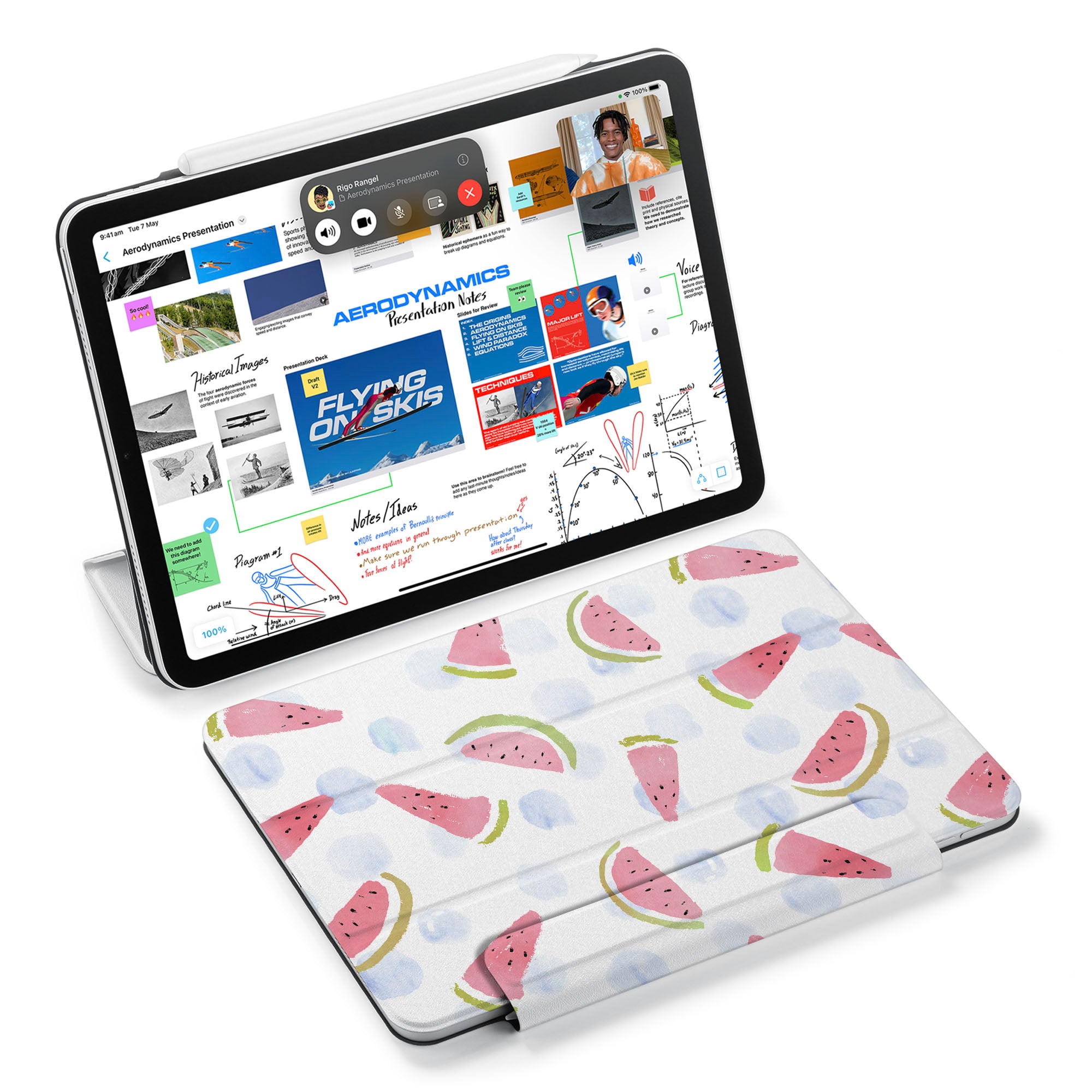 SlimFit iPad Case - Ultra Thin Lightweight Protective Cover for iPad (Fruit Red) - Perfect for Work, Travel & Everyday Use