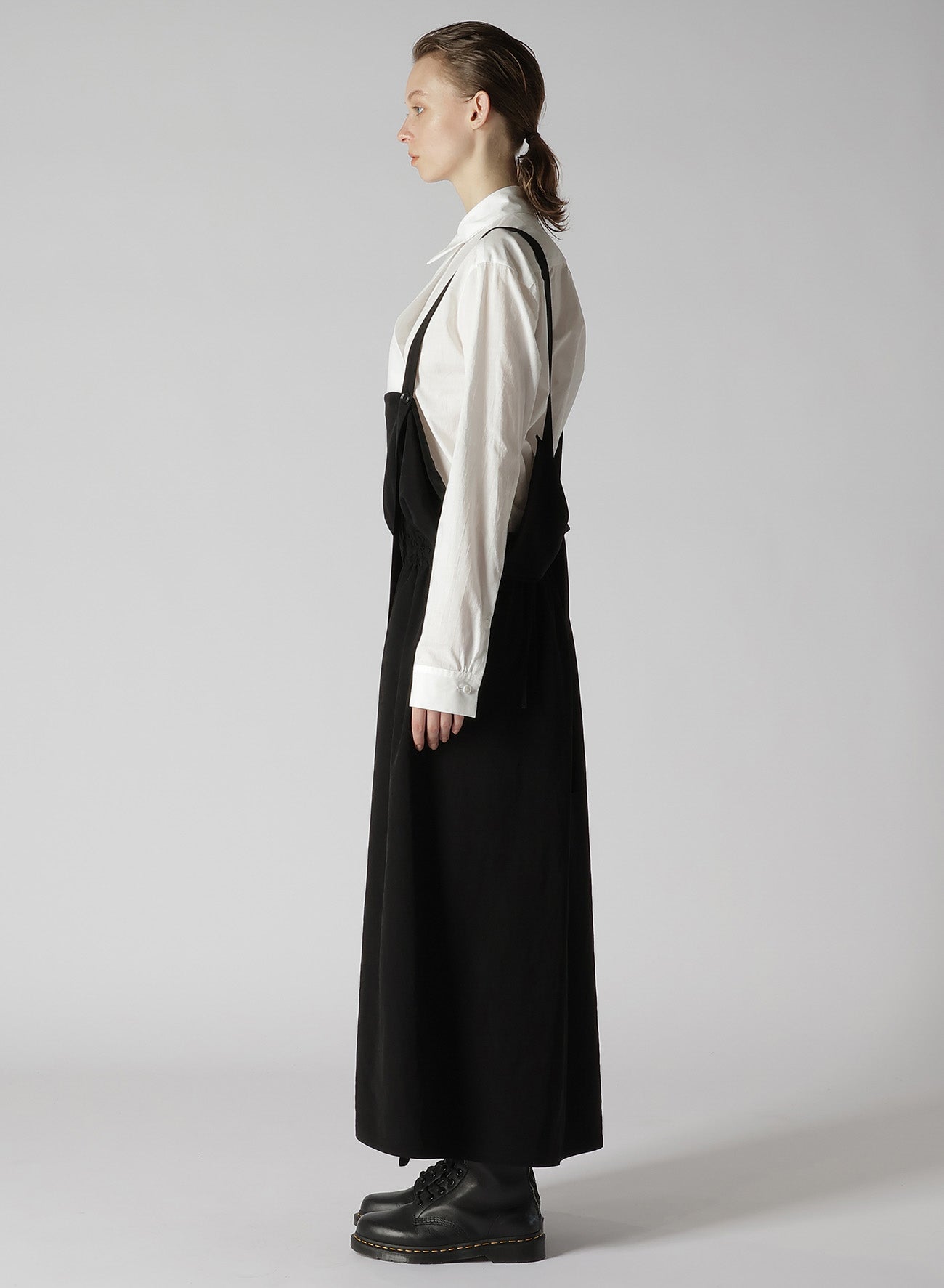 Elegant Crepe de Chine Gathered Jumper Dress for Women - Perfect for Casual Outings, Office Wear & Special Occasions