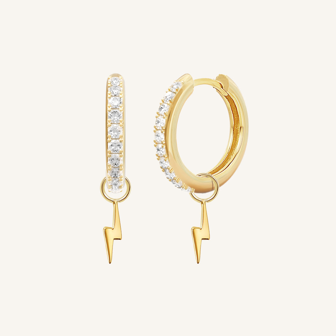 Ignite Crystal Hoops Earrings for Women - Sparkling Cubic Zirconia Stud Earrings | Perfect for Parties, Weddings & Everyday Elegance