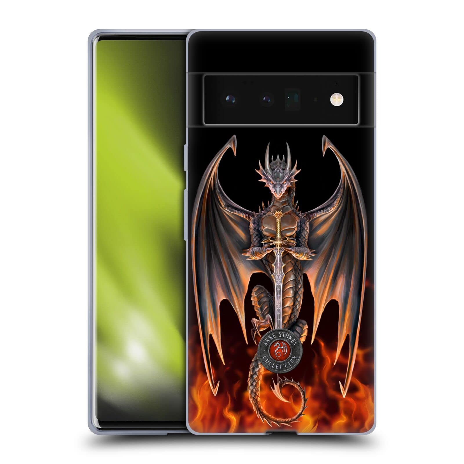 Anne Stokes Warrior Dragons 3 Google Pixel 6 Pro Case for Gaming Fans