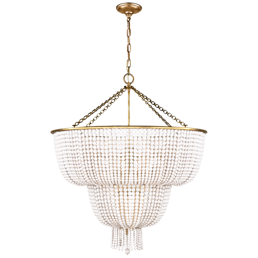 Elegant Jacqueline Two-Tier Chandelier - Modern Crystal Ceiling Light Fixture for Dining Room & Bedroom Decor