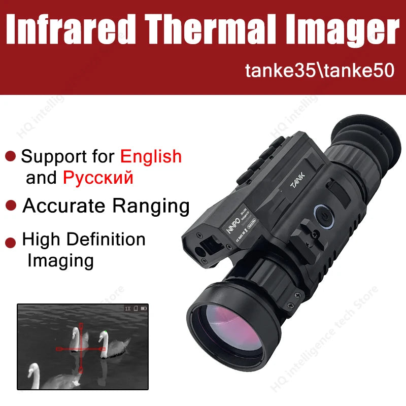 Tanke TR35/TR50 Thermal Imaging Scope - 384x288 Resolution Night Vision Camera for Hunting, Wildlife Observation & Outdoor Adventure | Thermal Rifle Sight for Night Hunting, Security Surveillance & Search Rescue