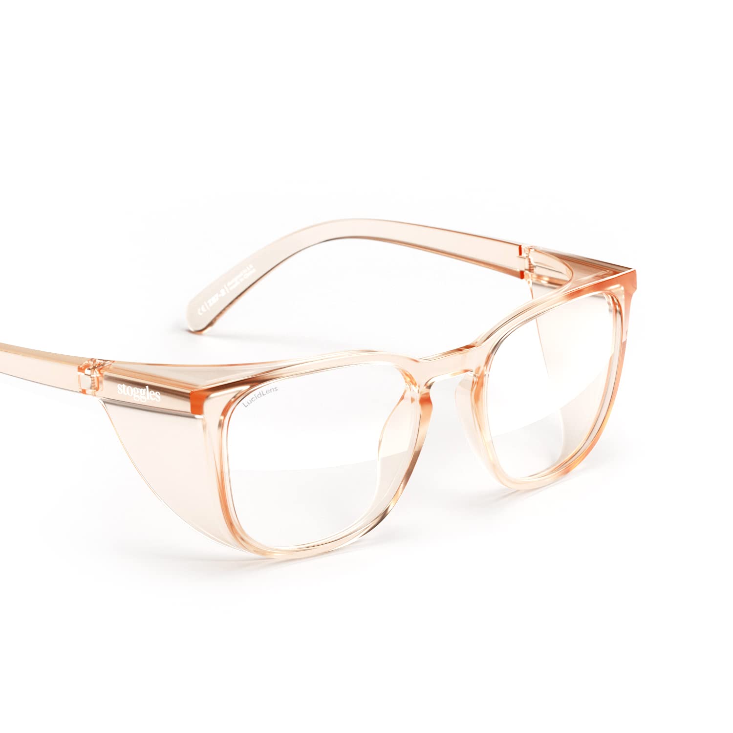 Stoggles Square Z87.1 Certified Safety Glasses - Polycarbonate Lens with Blue Light & UV Protection, Anti-Fog Coating, Scratch & Shatterproof - Protective Eyewear for Work, DIY Projects & Outdoor Activities