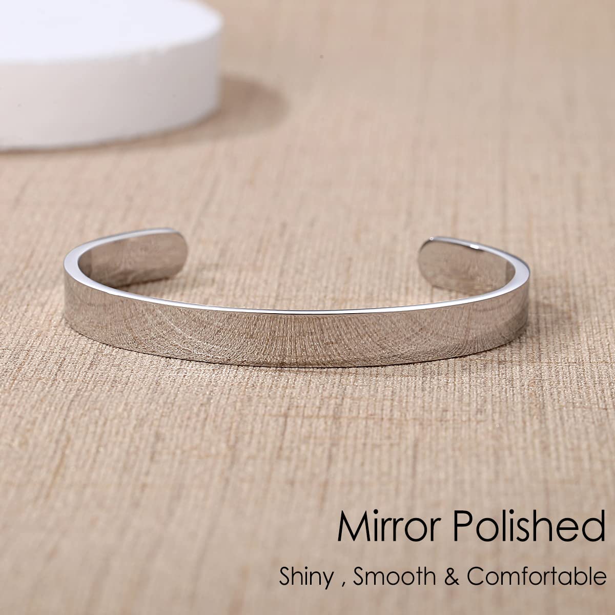 Personalized Cuff Bracelets for Women & Girls - Best Friend Sister Mom Daughter Gift - Custom Name Jewelry for Birthday, Mother's Day, Christmas - Perfect for Everyday Wear & Special Occasions
