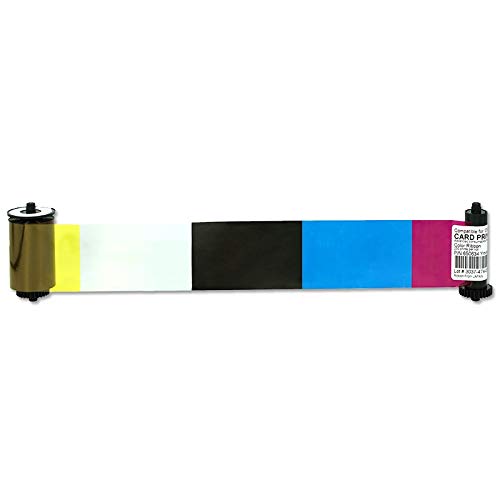Compatible YMCKO Ribbon for IDP Smart 30S 50S 50D 50L Card Printers - 250 Prints (Model 650634) | Perfect for ID Badge Printing, Office Security & Access Control Systems