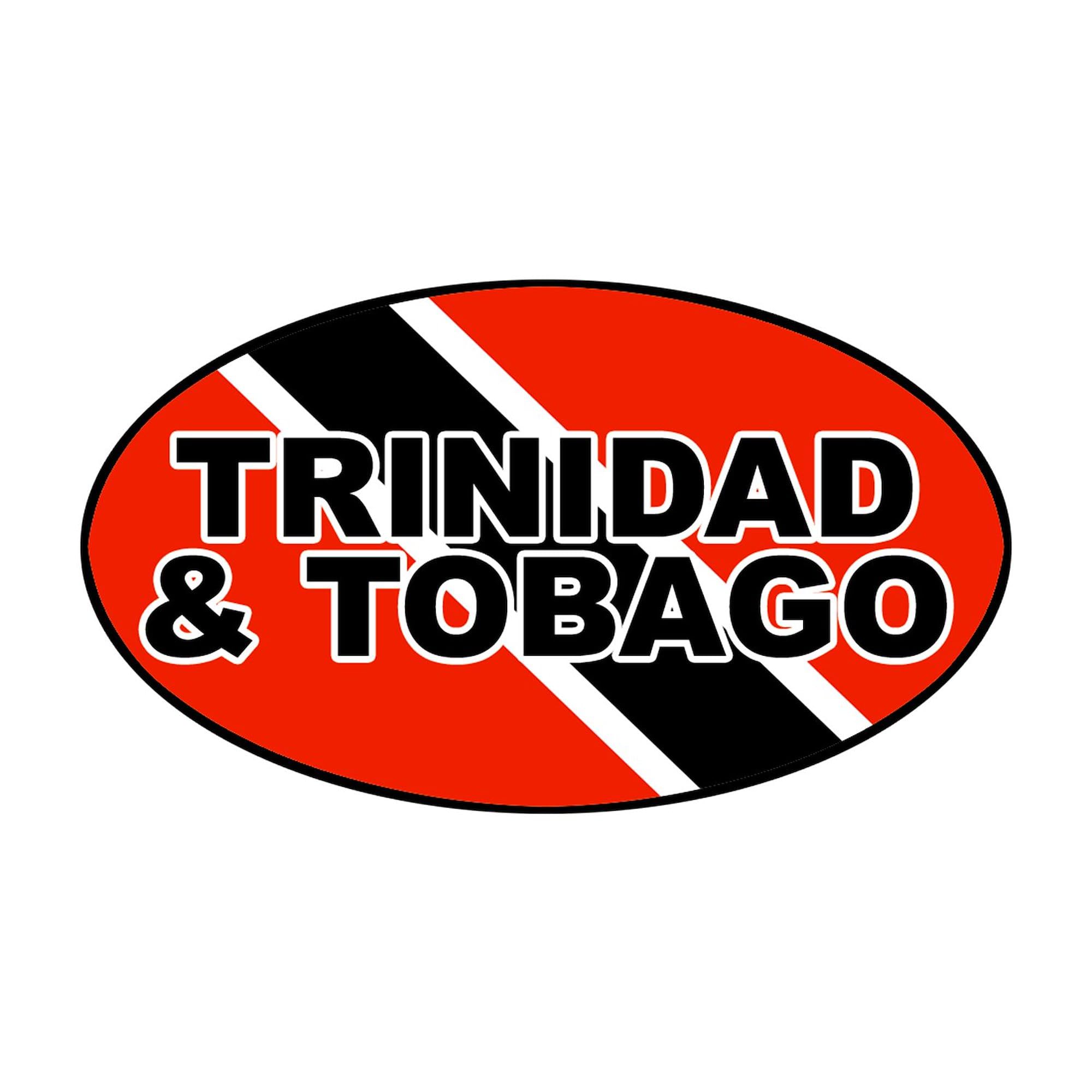 Trinidad and Tobago (TTO) Flag Oval Car Bumper Sticker - Waterproof Vinyl Decal for Cars, Laptops, Windows - Show National Pride on Your Vehicle