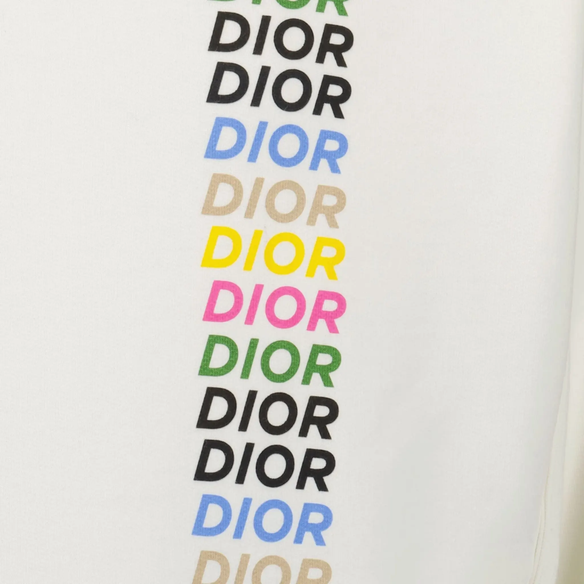 Dior Printed Relaxed Fit Cotton White Hoodie for Men & Women | Casual Streetwear Fashion | Perfect for Everyday Wear, Gym & Outings