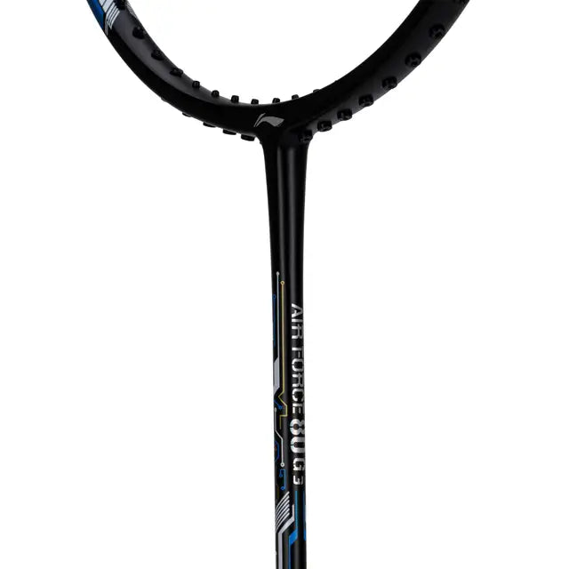 Li Ning Air Force 80 Badminton Racket Prestrung - Professional Carbon Fiber Badminton Racket for Advanced Players | Perfect for Tournaments & Training | Made in China